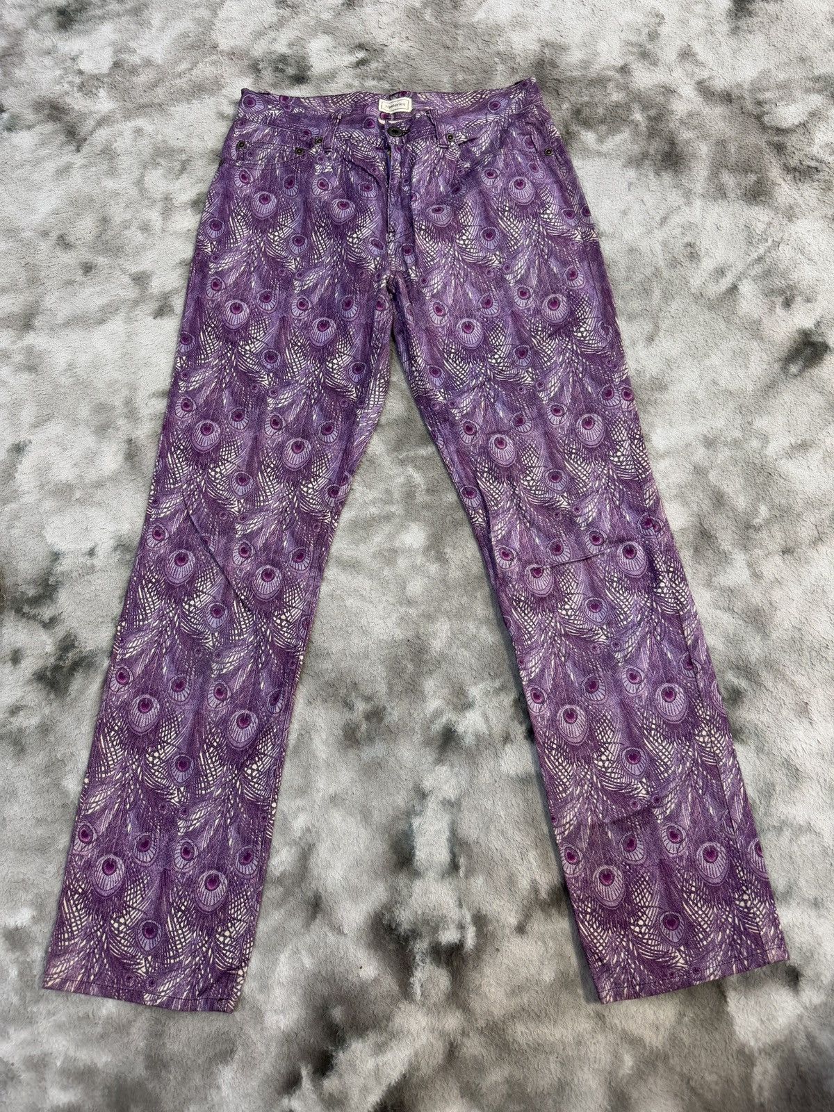 Hysteric Glamour × Vintage Vintage and Rare Hysteric Glamour Peacock Printed Pants Size US 30 / EU 46 - 1 Thumbnail