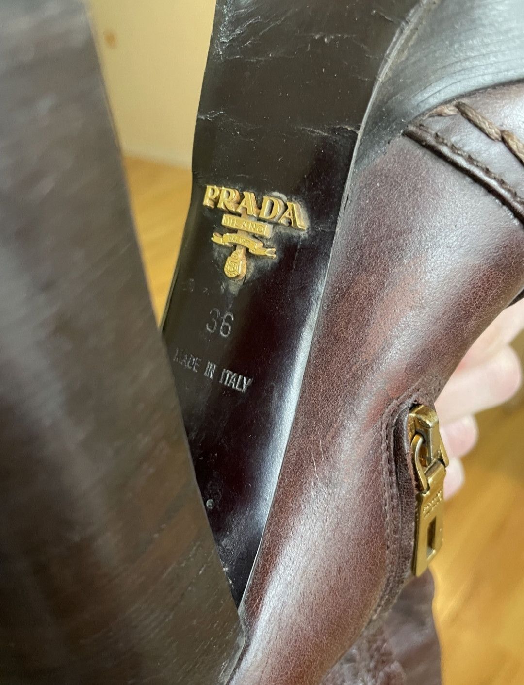 Prada Prada Milano Leather Long Boots Size US 6 / IT 36 - 8 Thumbnail