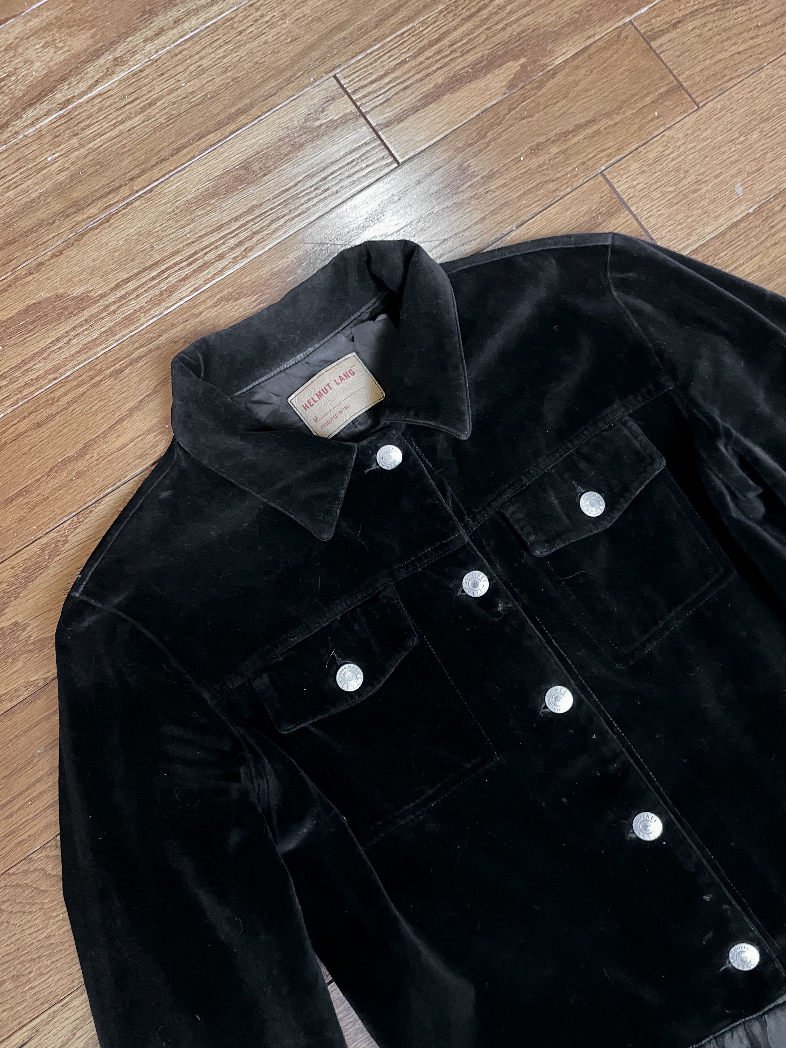 Helmut Lang Archival Black Velvet Jkt Size US S / EU 44-46 / 1 - 2 Thumbnail