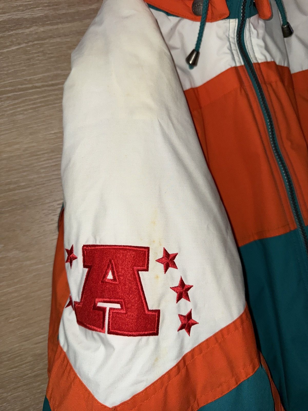 Nutmeg Vintage 90’s Miami Dolphins Nutmeg by Campri Puffer Jacket Size US XL / EU 56 / 4 - 8 Thumbnail
