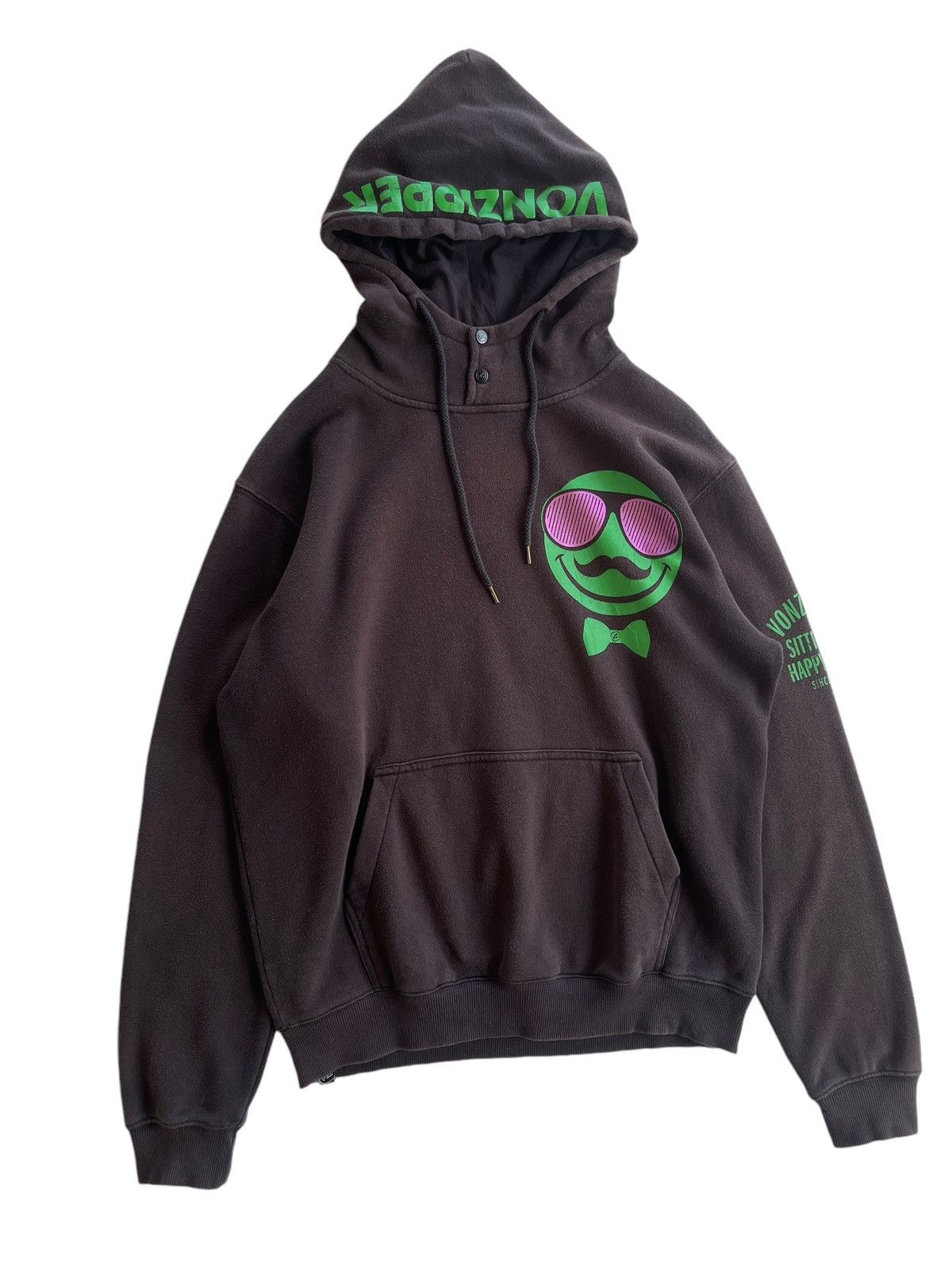 VonZipper Vonzipper Smile Faces Sunfaded Hoodies Size US L / EU 52-54 / 3 - 3 Thumbnail