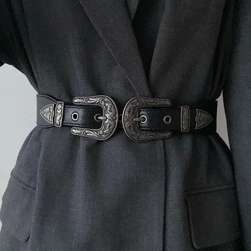VIBE Black pop star studded belt Size ONE SIZE - 5 Thumbnail