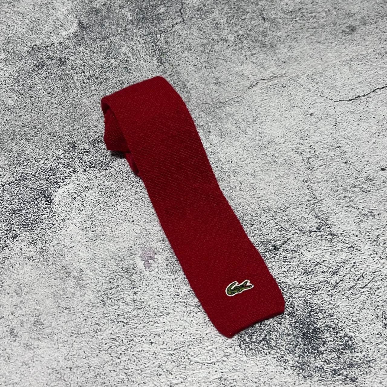 Lacoste Vintage Wool Tie Lacoste Chemise Red Size ONE SIZE - 2 Thumbnail