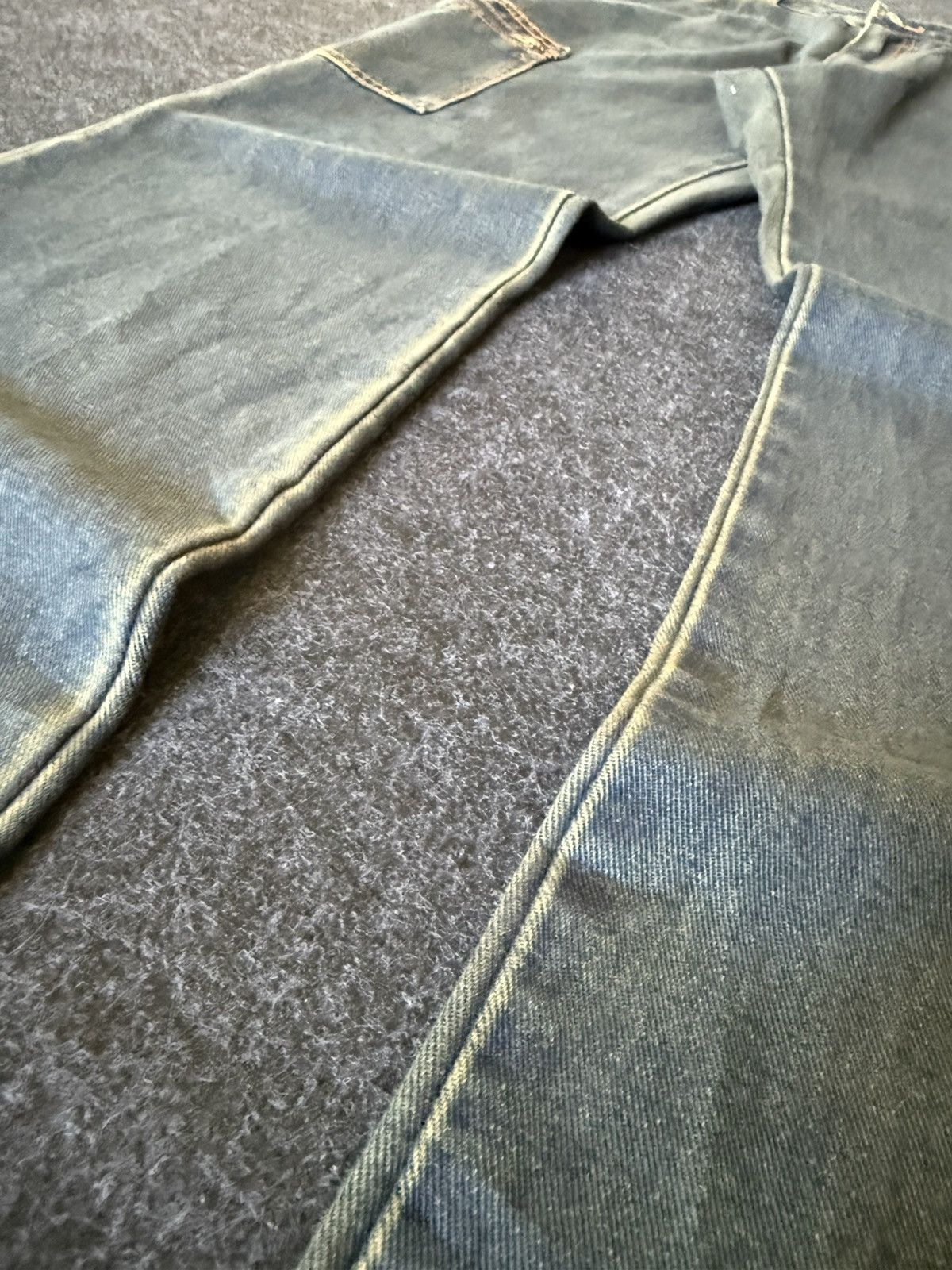 If Six Was Nine × Japanese Brand × Le Grande Bleu (L.G.B.) Daily Topics Japan Flare Cargo Faded Seam Jeans Size US 28 / EU 44 - 10 Thumbnail