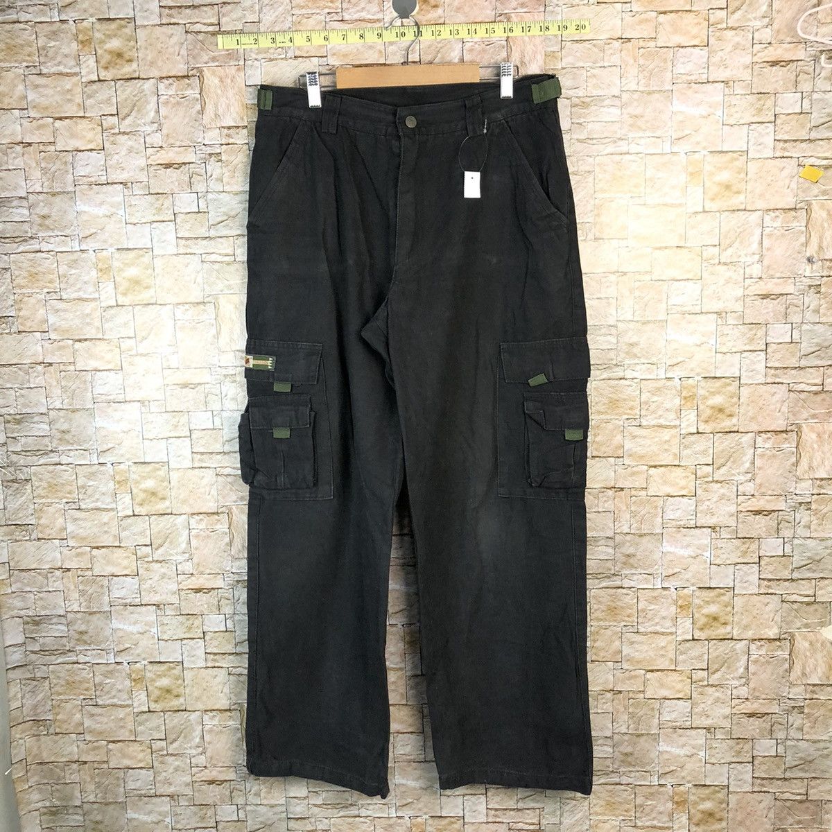 Japanese Brand ZMJ Black Cargo utility tactical Multipocket Pants #A986 Size US 34 / EU 50 - 1 Thumbnail