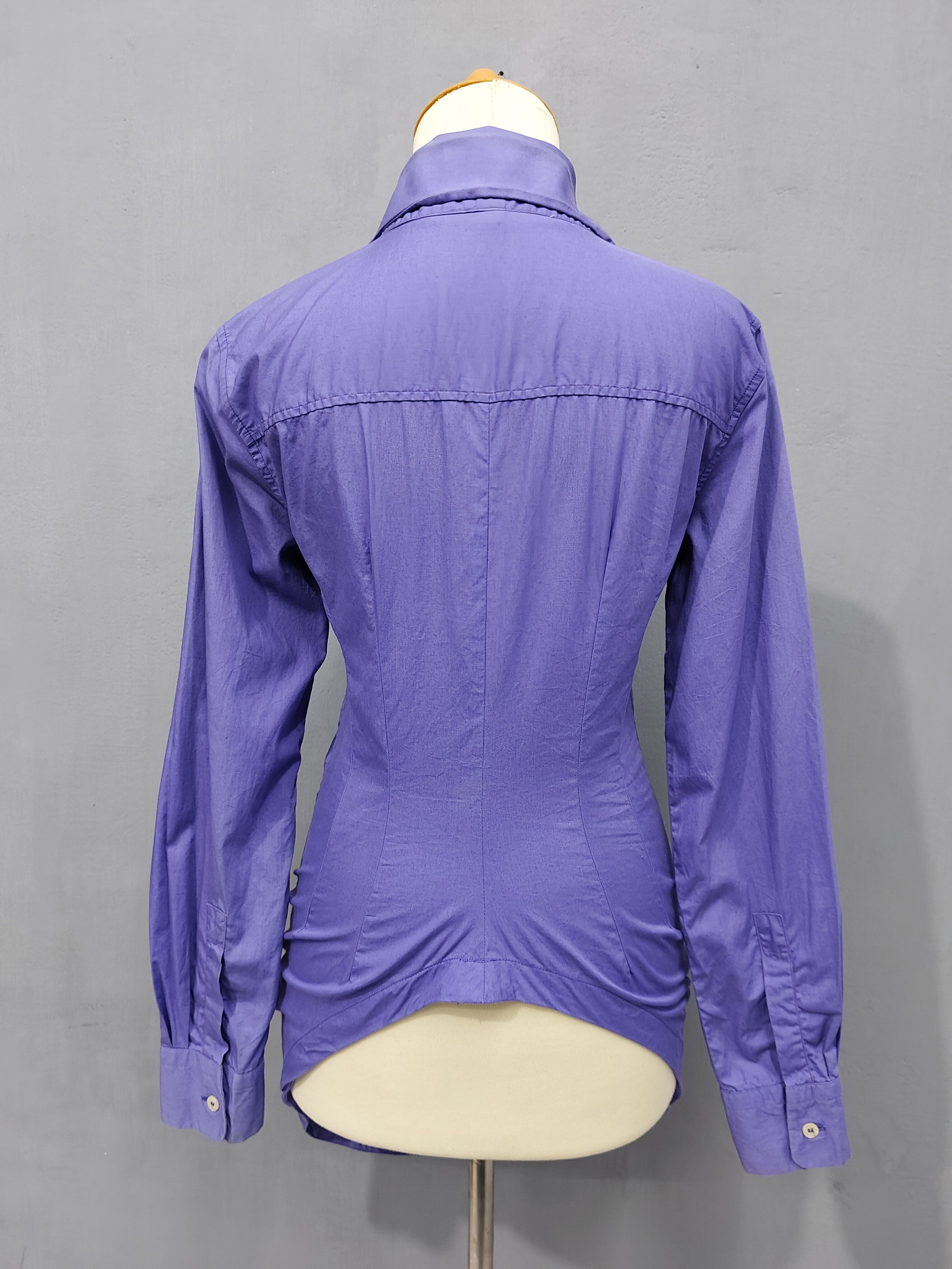 Alexander McQueen ARCHIVED- 90s Alexander McQueen 3D Shaped Bustel Shirt Size M / US 6-8 / IT 42-44 - 4 Thumbnail