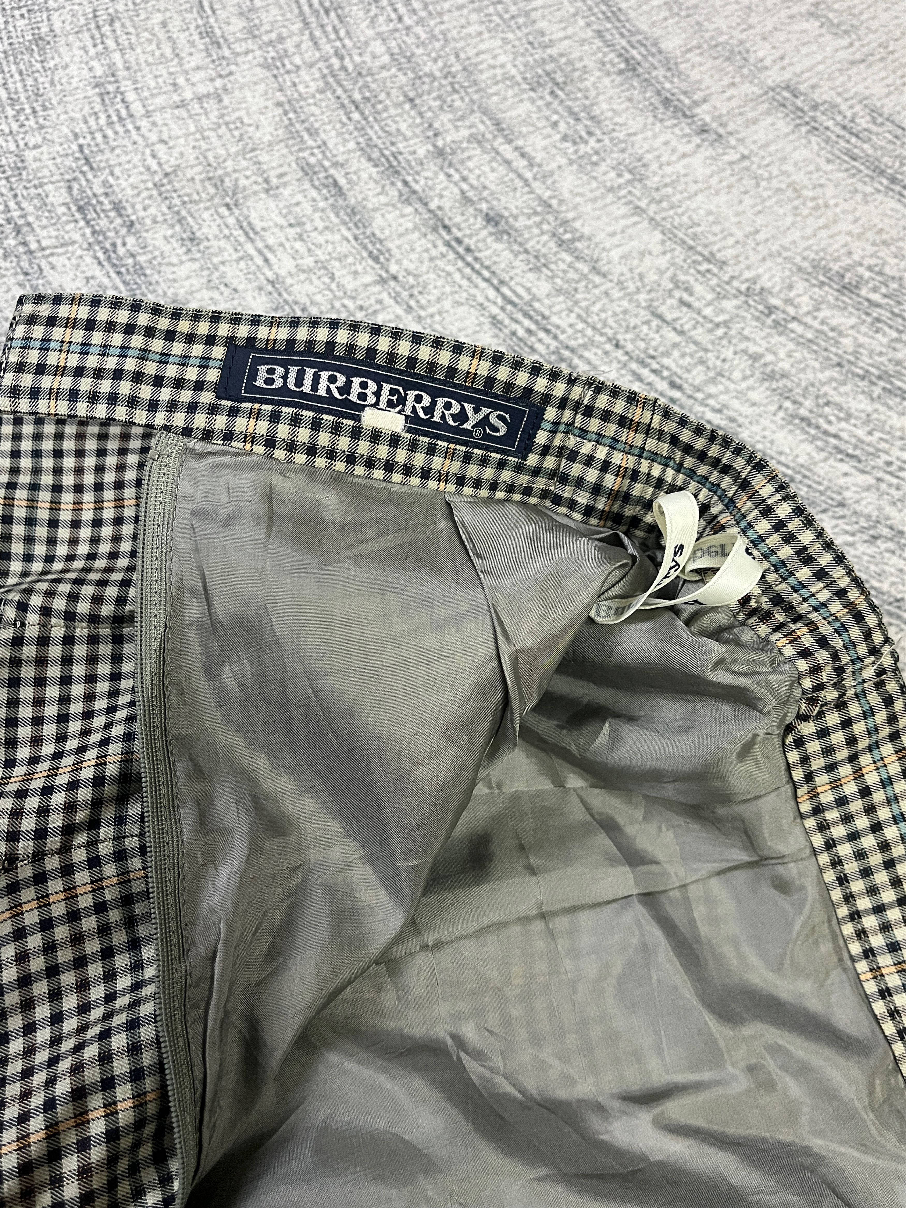 Burberry Vintage Burberrys Checkered Pleated Skirt Size 30" / US 8 / IT 44 - 5 Thumbnail