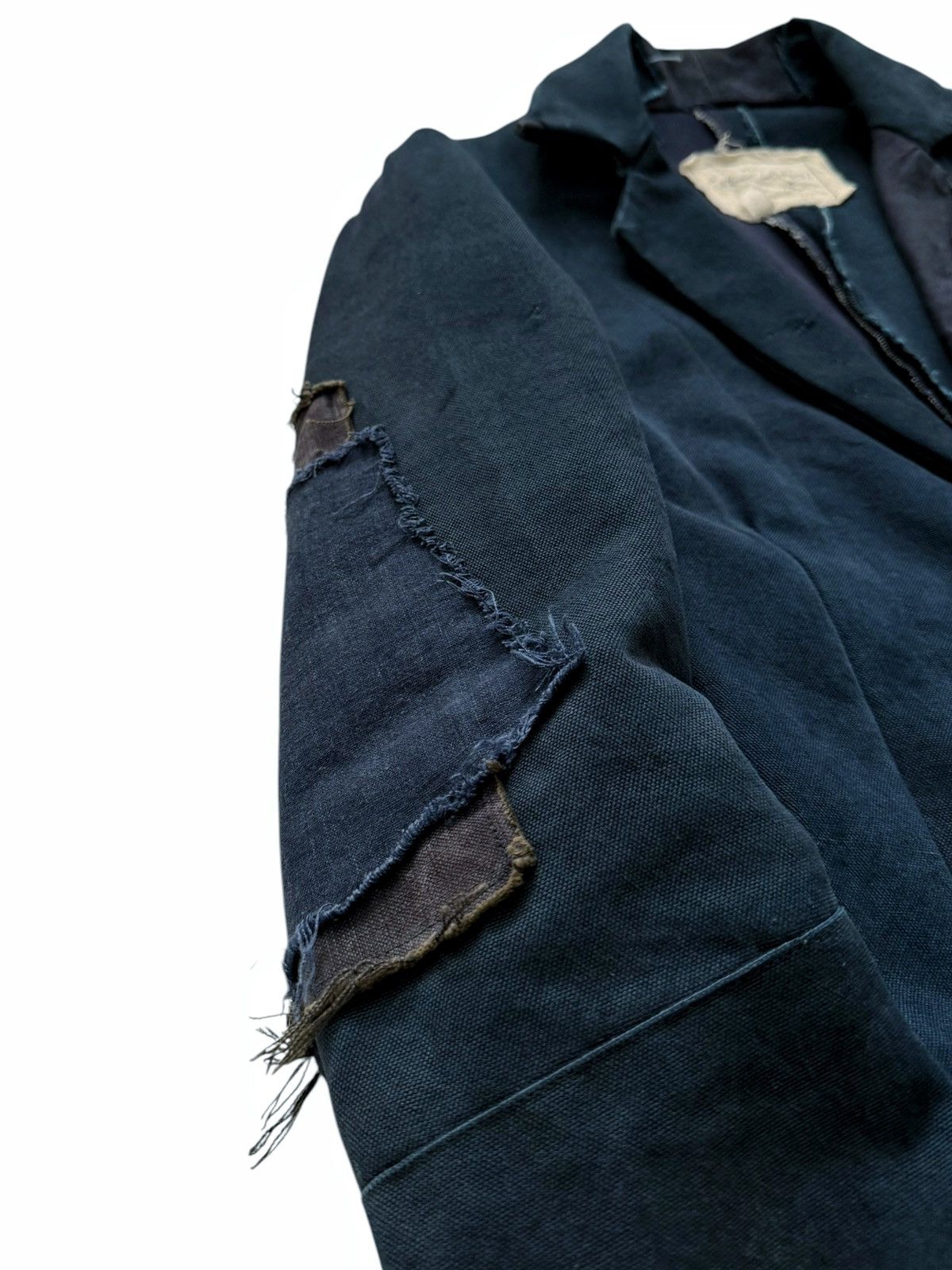 Greg Lauren 2014 OG THE BLUE Patchwork Mailbag Blazer Size US S / EU 44-46 / 1 - 8 Thumbnail