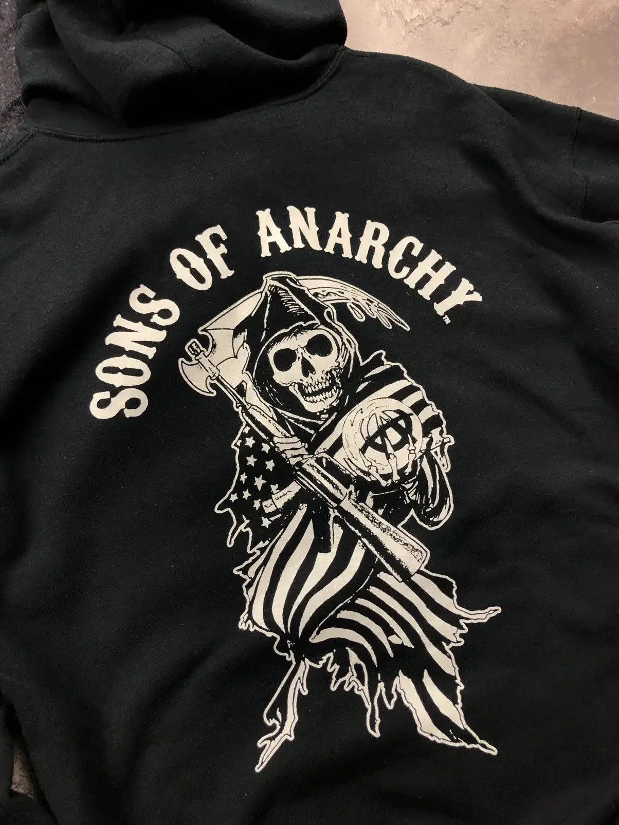 Other SONS OF ANARCHY Vintage 2009s Zip Hoodie Big Logo Film Y2k Size US L / EU 52-54 / 3 - 12 Thumbnail