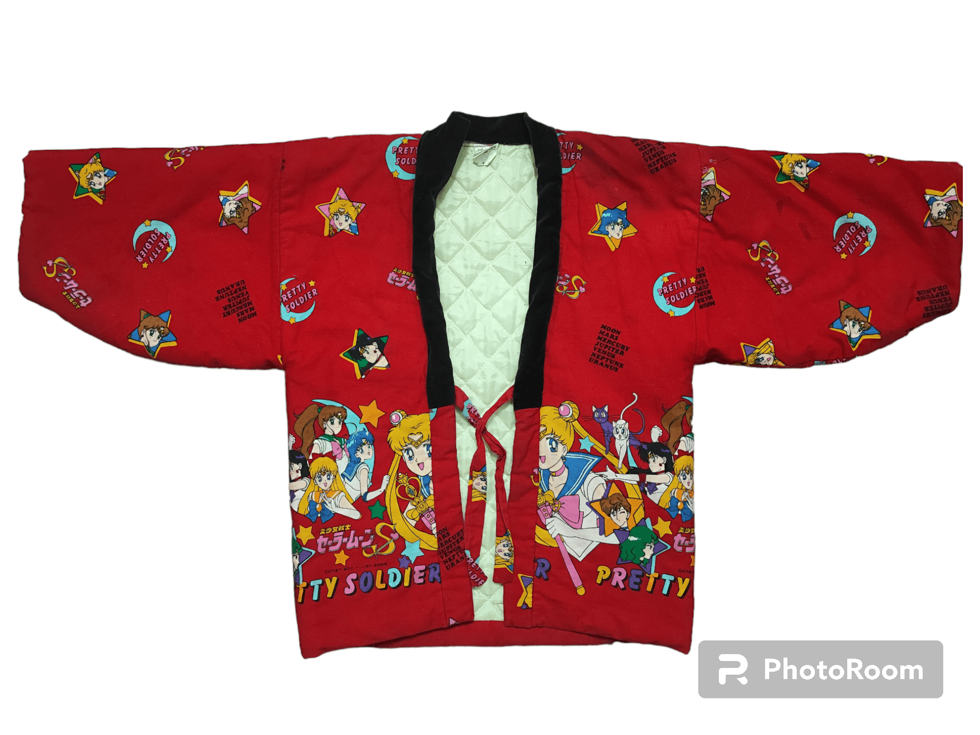 image of Kimono Japan Dragon 90Th Item Sailor Moon Anime Yukata Kimono Bath Japan in Red, Men's (Size XS)