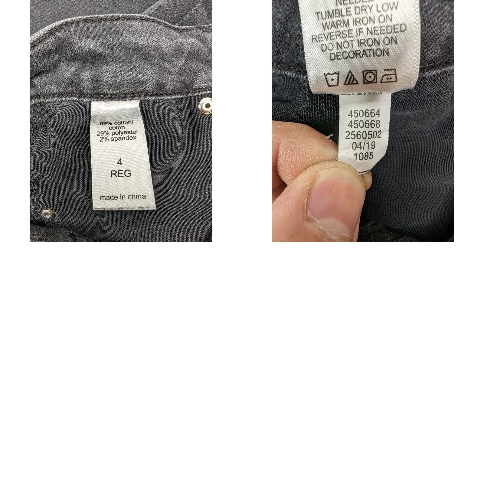 Vintage Maurices Everflex High Rise Skinny Jeans Black Wash Stretch Denim Size 4 Reg Size 27" / US 4 / IT 40 - 8 Thumbnail