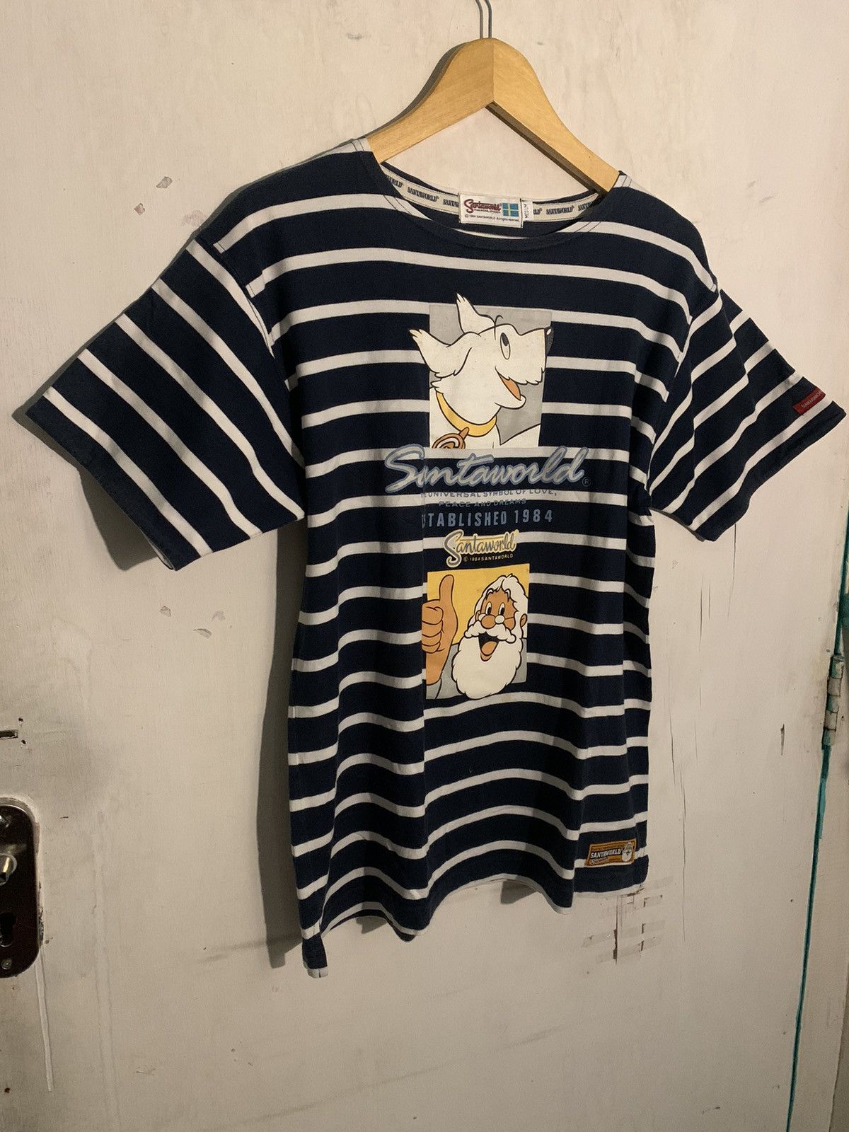 Anime × Vintage Santa word tee Size US M / EU 48-50 / 2 - 2 Thumbnail