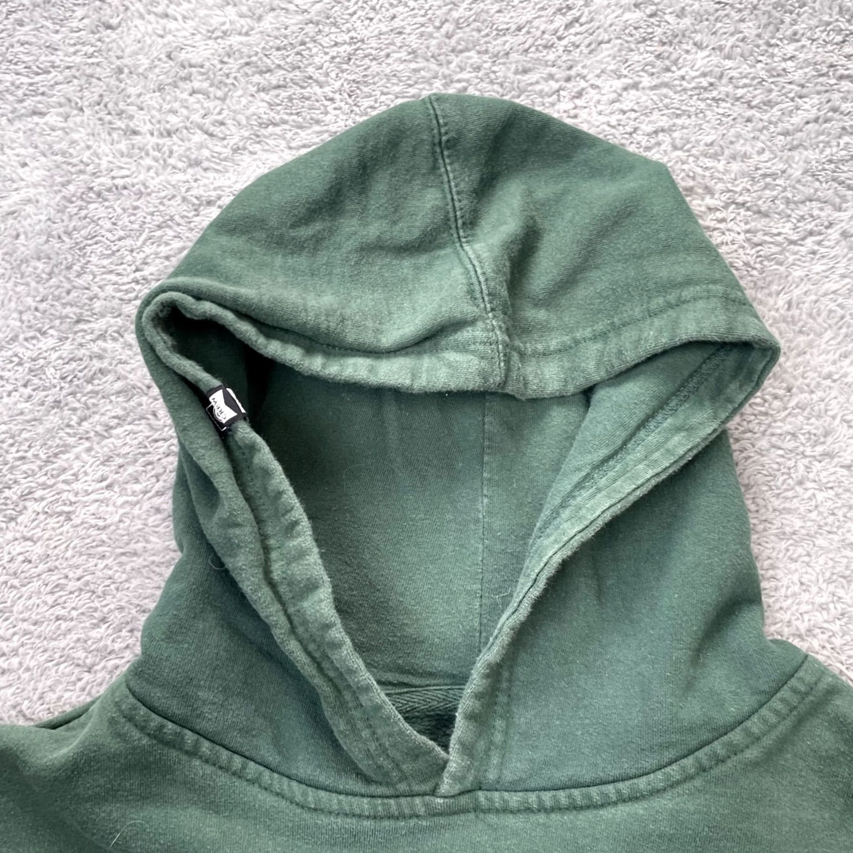 Vintage Salty Crew Hoodie Womens Large Green Pullover Logo Print Cotton Lined Graphic Size L / US 10 / IT 46 - 4 Thumbnail