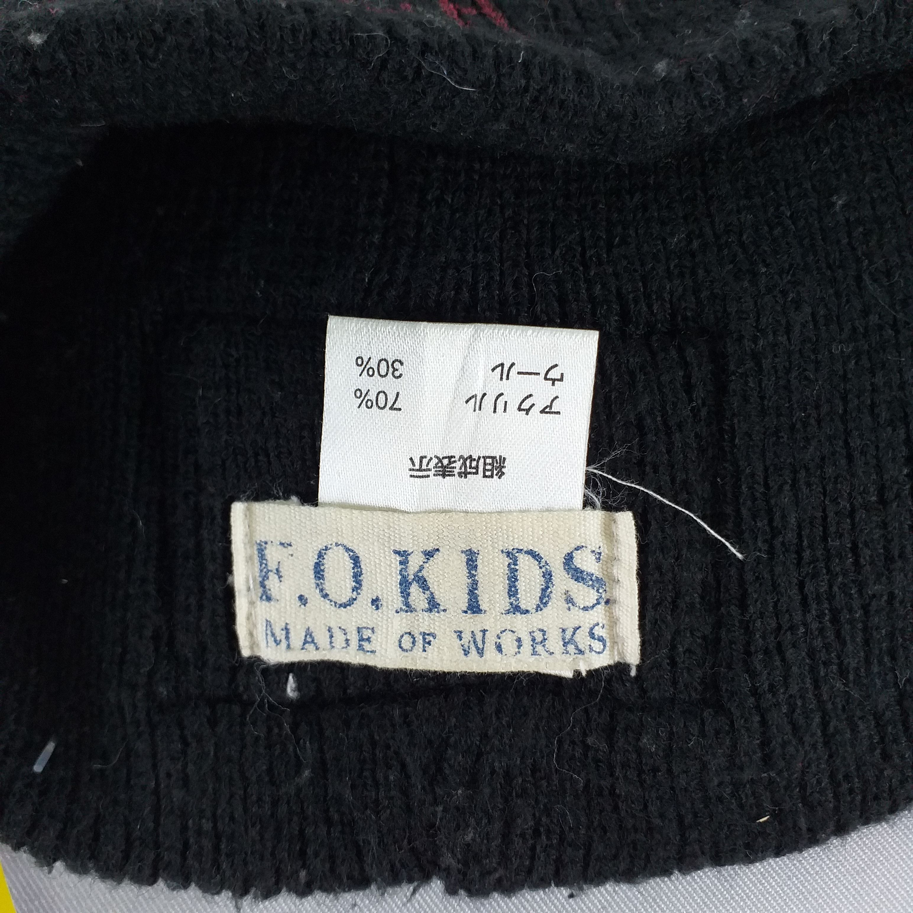 Japanese Brand F.O Kids Snow Cap Hat Design -BN269 Size ONE SIZE - 6 Thumbnail