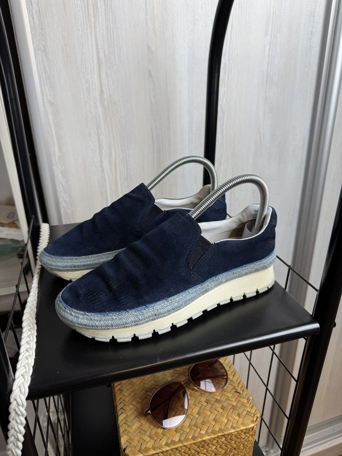Prada Prada navy blue suede espadrilles sneakers Size US 8.5 / IT 38.5 - 9 Thumbnail