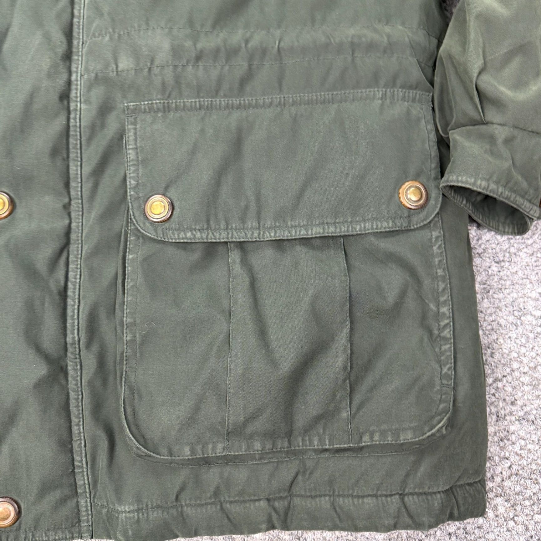 Croft & Barrow Croft & Barrow Jacket Mens M Green Hooded Parka Insulated Lined Full Zip Pockets Zipped Pockets Outdoor Fall Winter Size US M / EU 48-50 / 2 - 2 Thumbnail