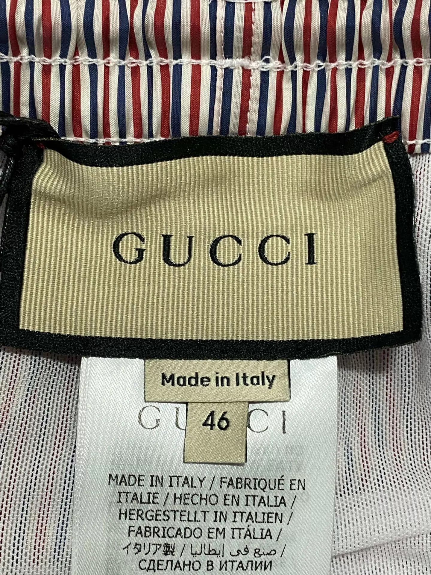 Gucci Gucci men's 46 stripe beach shorts Size US 30 / EU 46 - 6 Thumbnail