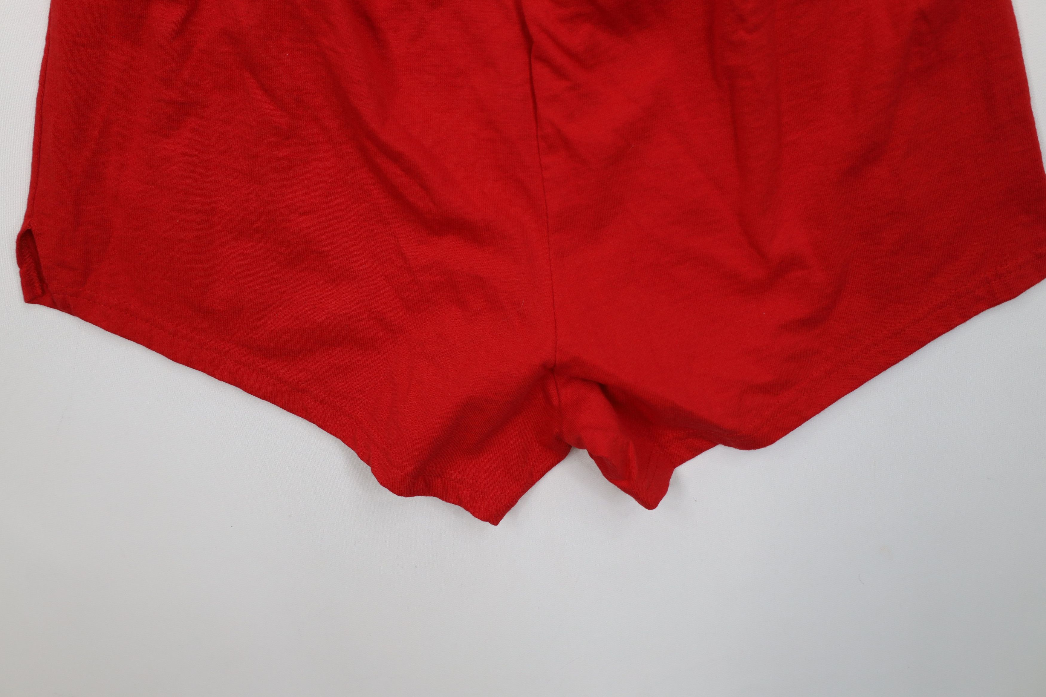 Vintage Vintage 90s Streetwear Faded Blank Hot Short Shorts Red Size 24" / US 00 / IT 34 - 10 Thumbnail
