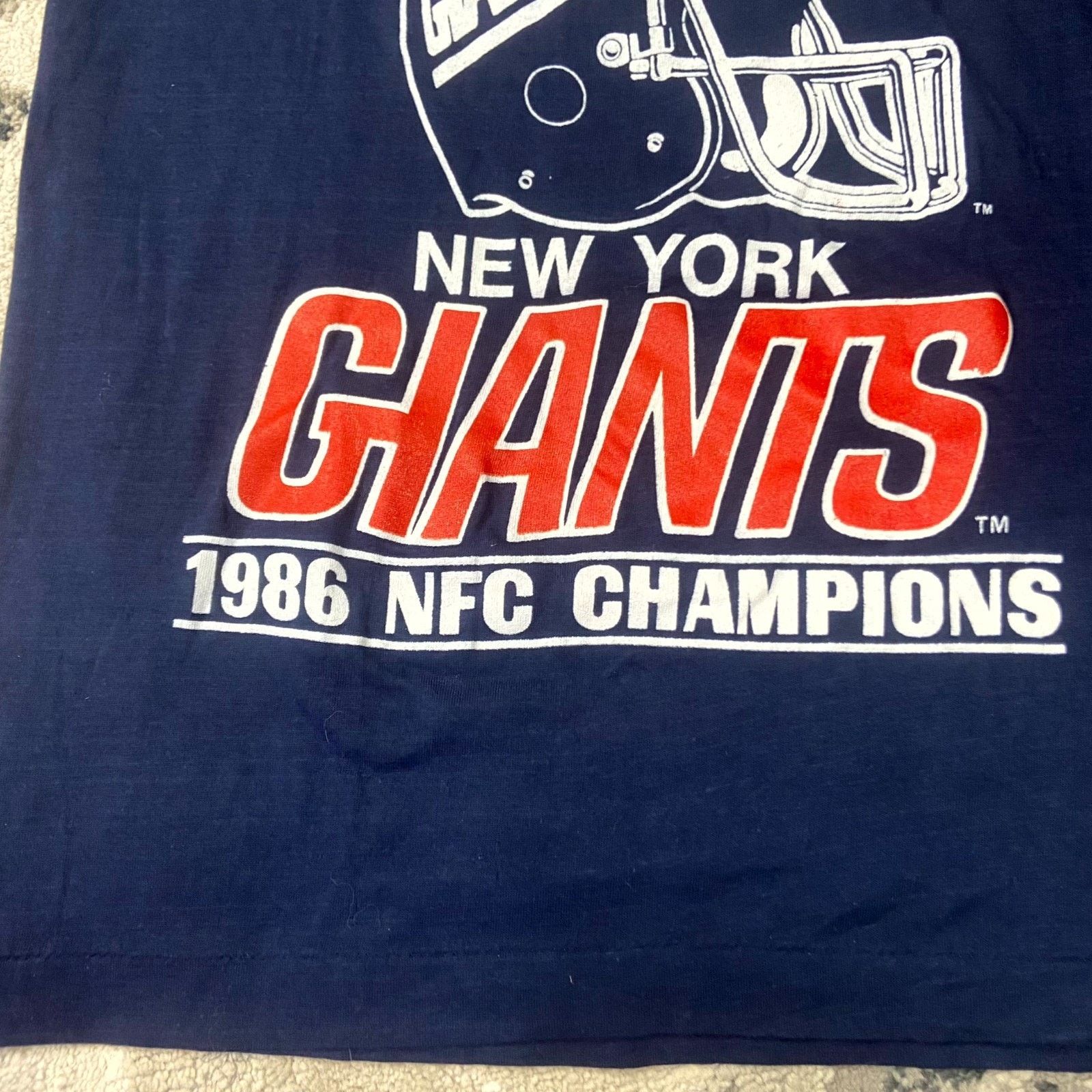 &SONS VTG 80s New York Giants Sz S Screen Stars NFL Super Bowl XXI Size US S / EU 44-46 / 1 - 5 Thumbnail