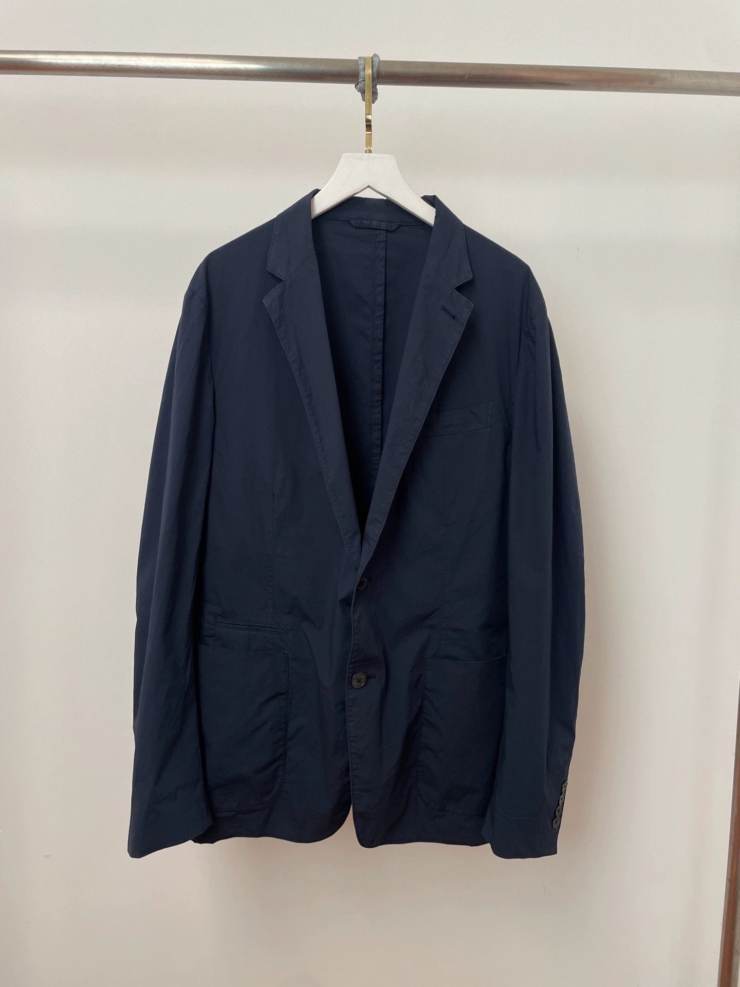 Ermenegildo Zegna EZ Spring/Summer Lightweight Navy Blue Blazer 52 2x Worn Size 52R - 1 Thumbnail