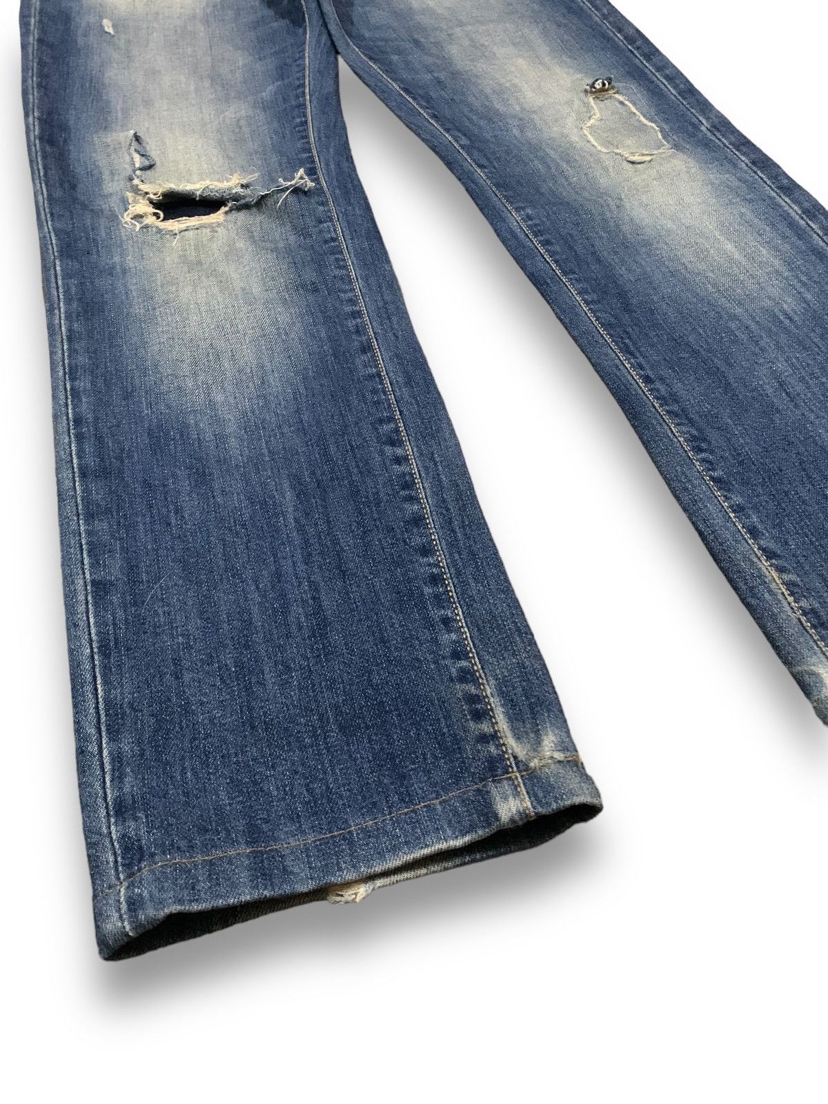 Other Y2K Briglia 1949 Slim Fit Patched Distressed Grunge Jeans Size US 30 / EU 46 - 8 Thumbnail