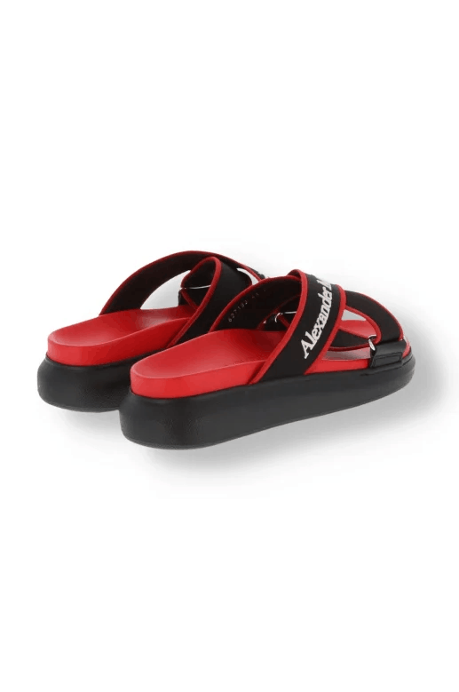 Alexander McQueen o1y1024 Slip On in Red & Black Size US 11 / EU 44 - 3 Thumbnail