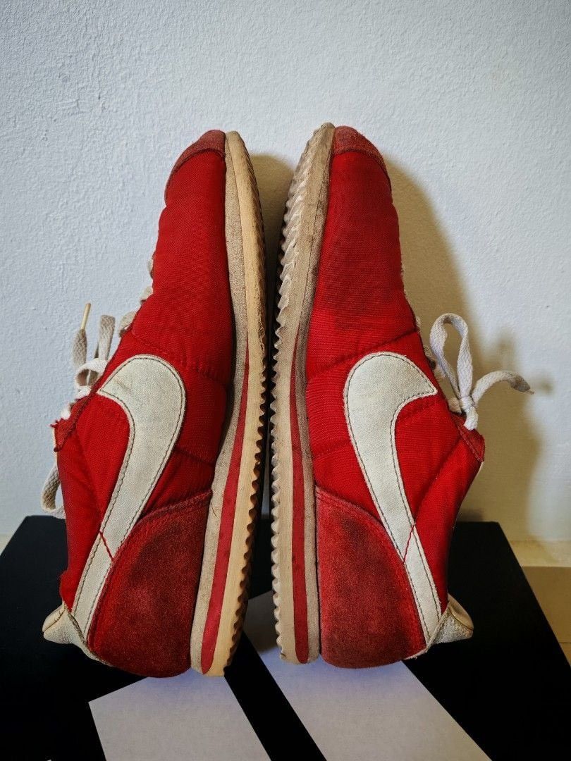 Nike Vintage 90s Nike Cortez Red White Nylon Sneakers Size US 8.5 / EU 41-42 - 4 Thumbnail