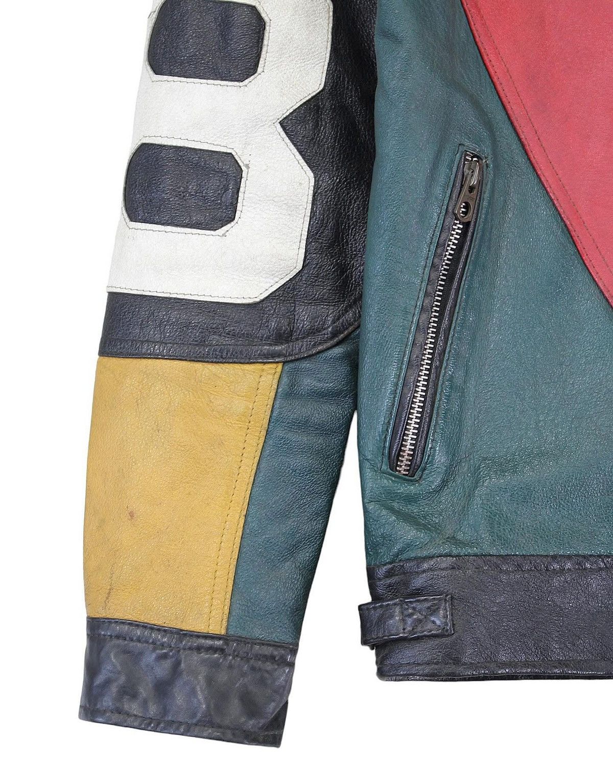 Vintage 1980S PHASE 2 8 BALL RACER LEATHER JACKET Size US M / EU 48-50 / 2 - 4 Thumbnail