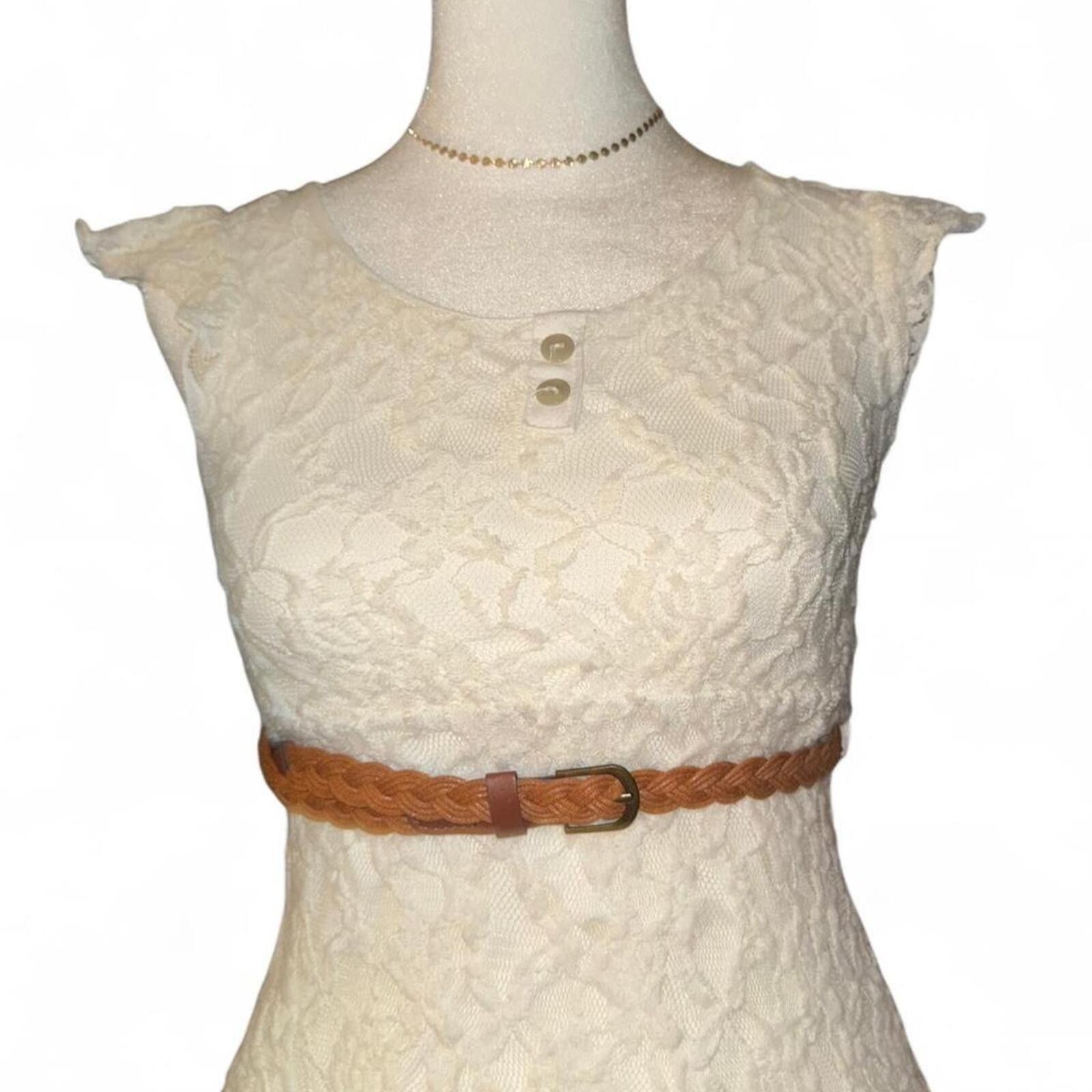 Other Y2K 2000s Cream Lace Top Size XS / US 0-2 / IT 36-38 - 2 Thumbnail