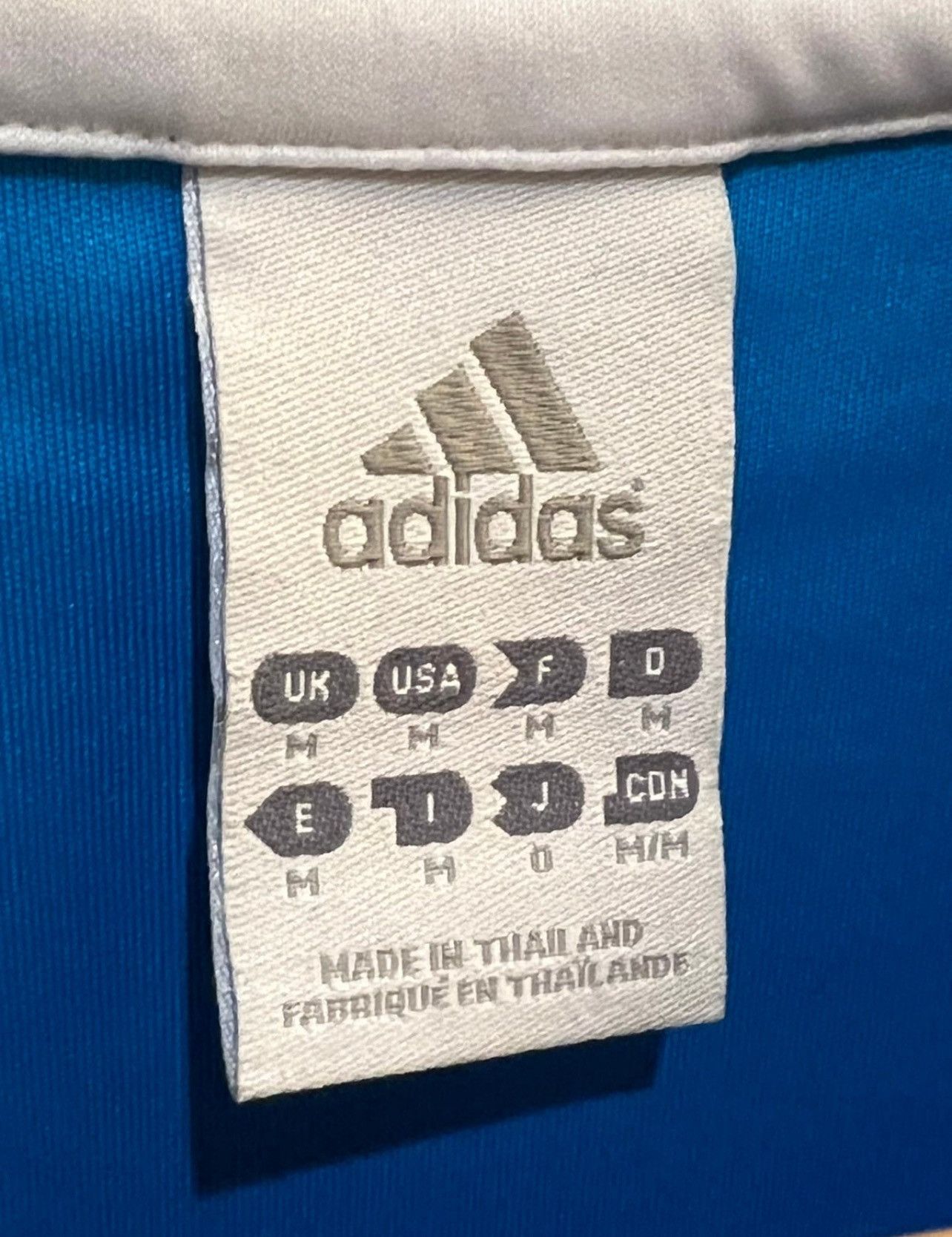 Adidas Adidas Climalite V-Neck Athletic Tee - Cobalt Blue & White Size US M / EU 48-50 / 2 - 3 Thumbnail