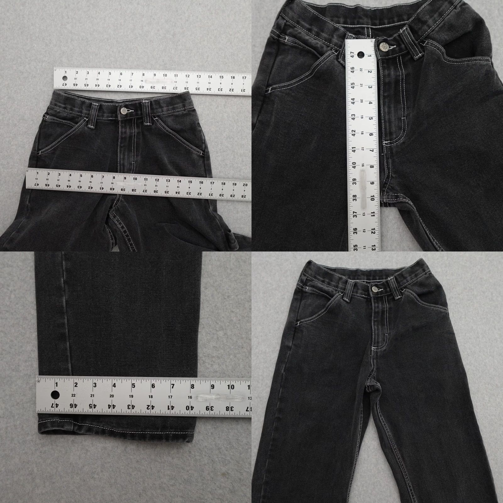 Vintage J. GALT Jeans Womens Size Small Carpenter High-Rise Pants Cinch Waist 24x32 - Pre-Owned Size 28" / US 6 / IT 42 - 8 Thumbnail