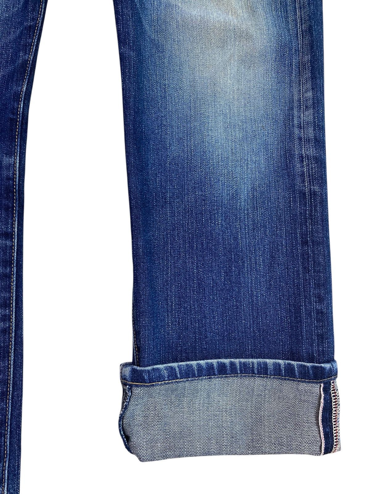 Japanese Brand Back Number Brand X Selvedge Faded Wash Style Loose Jeans Size US 30 / EU 46 - 9 Thumbnail