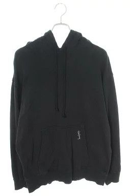 YOHJI YAMAMOTO POUR HOMME logo embroidered pullover hoodie