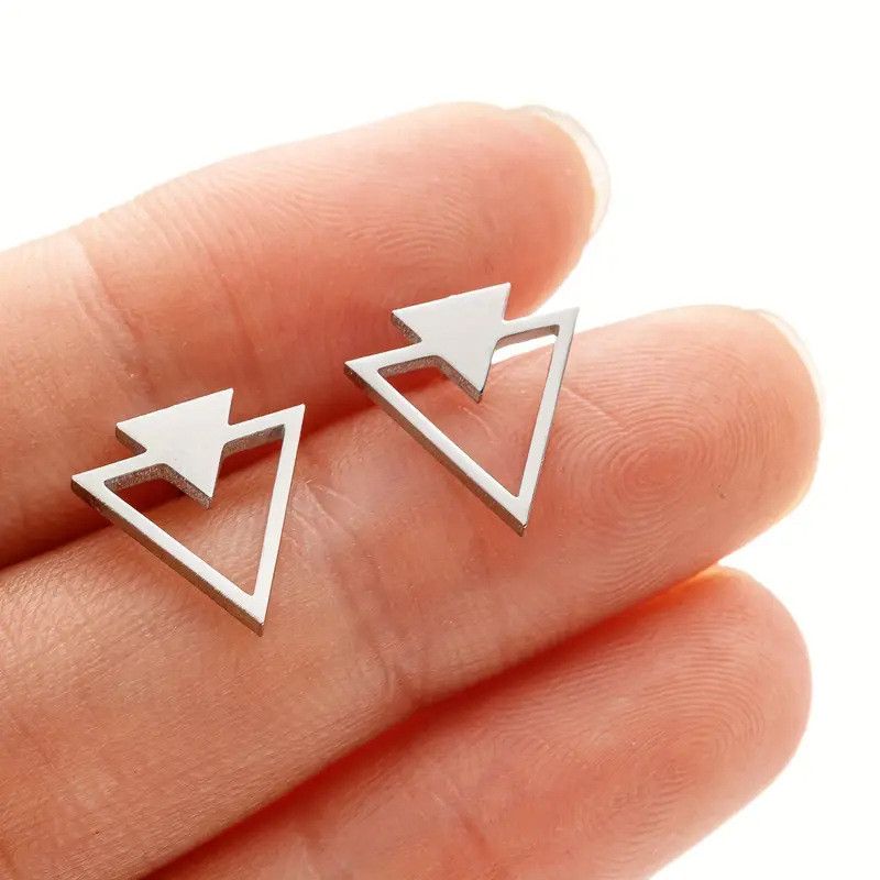 Jewelry Vibe Earrings One Pairs Chrome Jewelry Size ONE SIZE - 1 Thumbnail