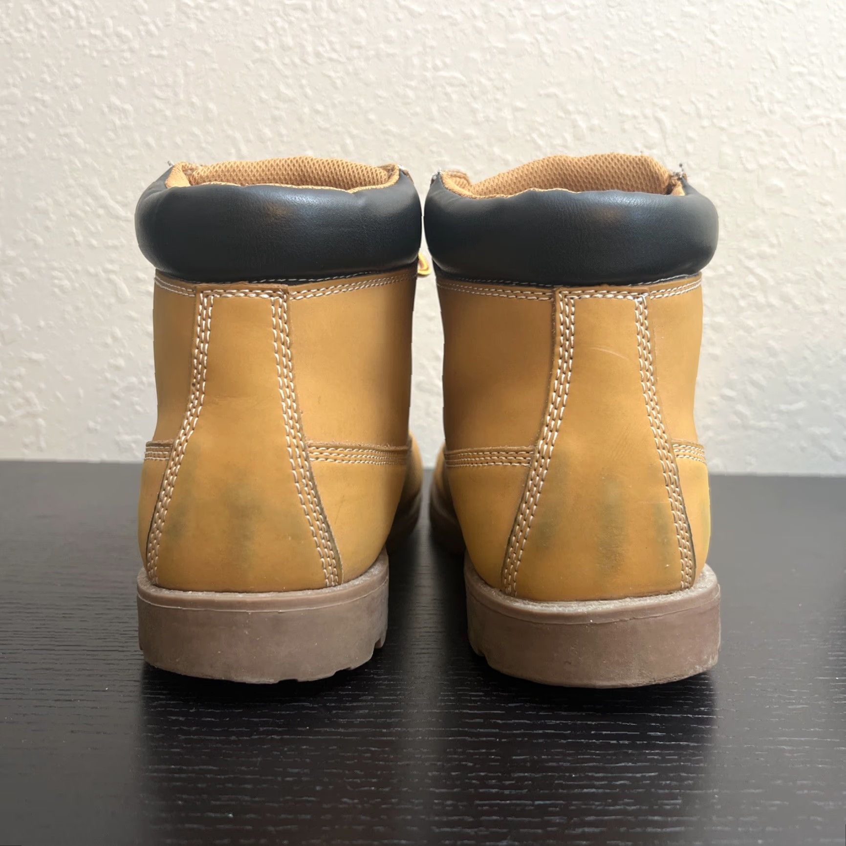 Vintage VINTAGE? Wait item not vintage. So: Men’s Wheat St. John’s Bay Leather Upper Boots Size 11M Boots Mens Wheat Leather Upper Box Included Size US 11 / EU 44 - 7 Thumbnail