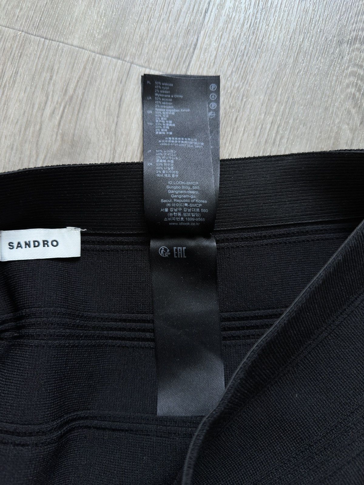 Sandro 🫧SANDRO TIERED RIBBED-KNIT Mini Skirt Size 26" / US 2 / IT 38 - 16 Thumbnail