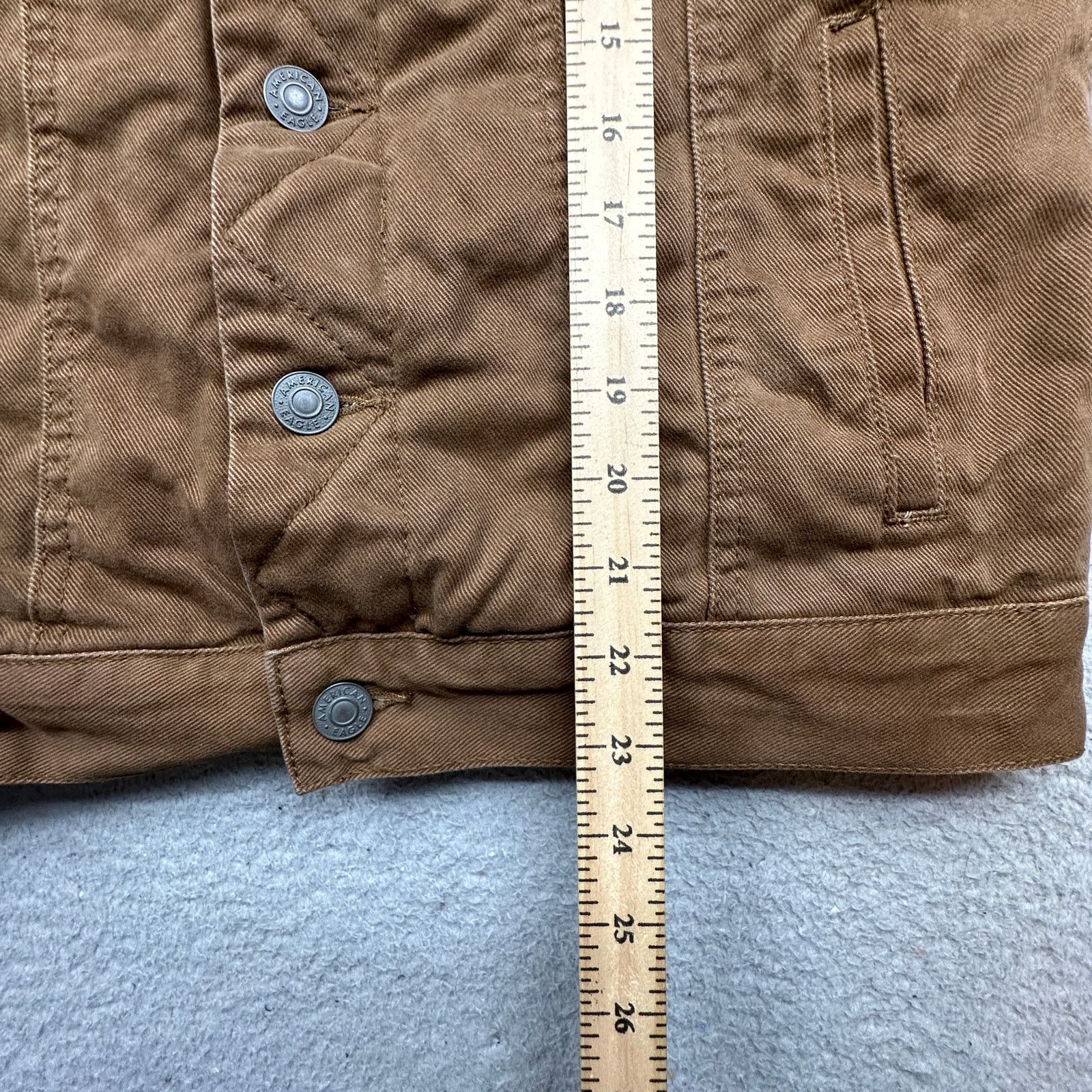 American Eagle Outfitters American Eagle Denim Jean Trucker Jacket Mens Small Flannel Size US S / EU 44-46 / 1 - 6 Thumbnail