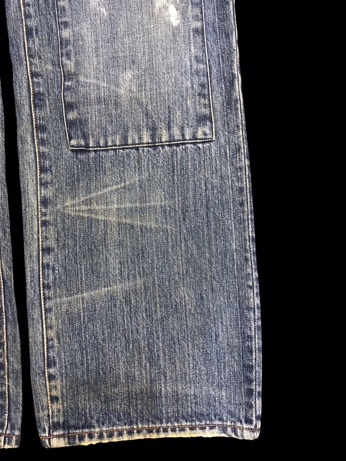 Designer 💥DENIM ART💥ZEROSAIL Japan Distressed Patchwork Denim F176 Size US 34 / EU 50 - 7 Thumbnail