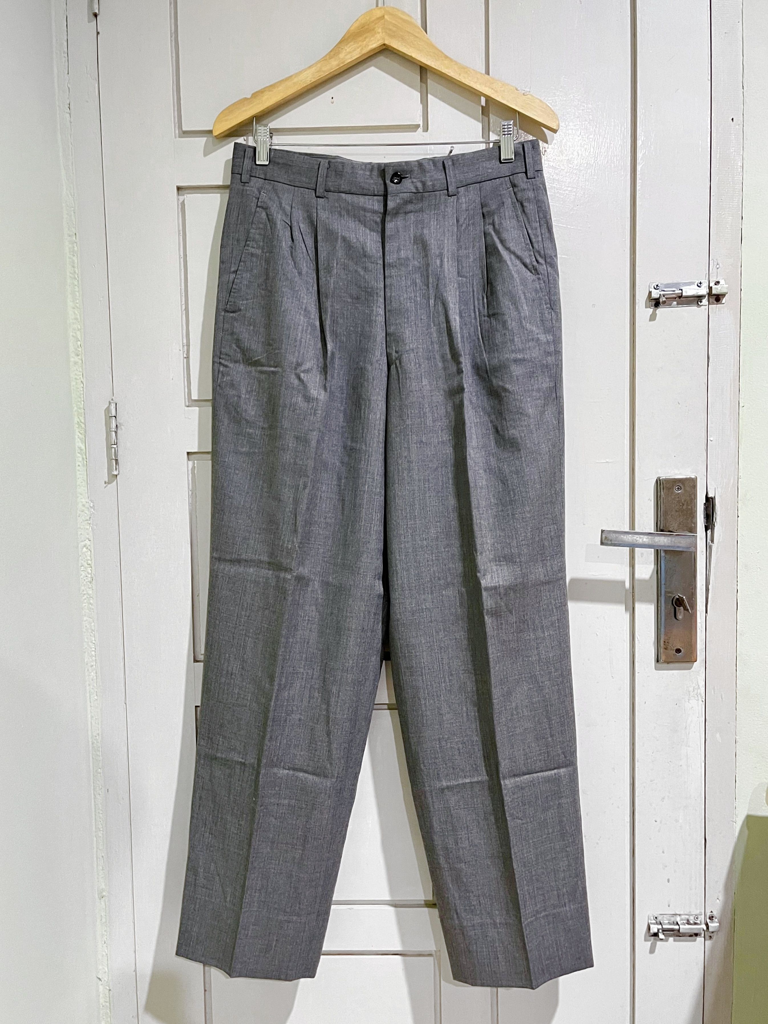 Comme des Garcons Homme Vintage AD1989 Comme des Garcons Homme Wool Trouser Pants Size US 32 / EU 48 - 2 Thumbnail