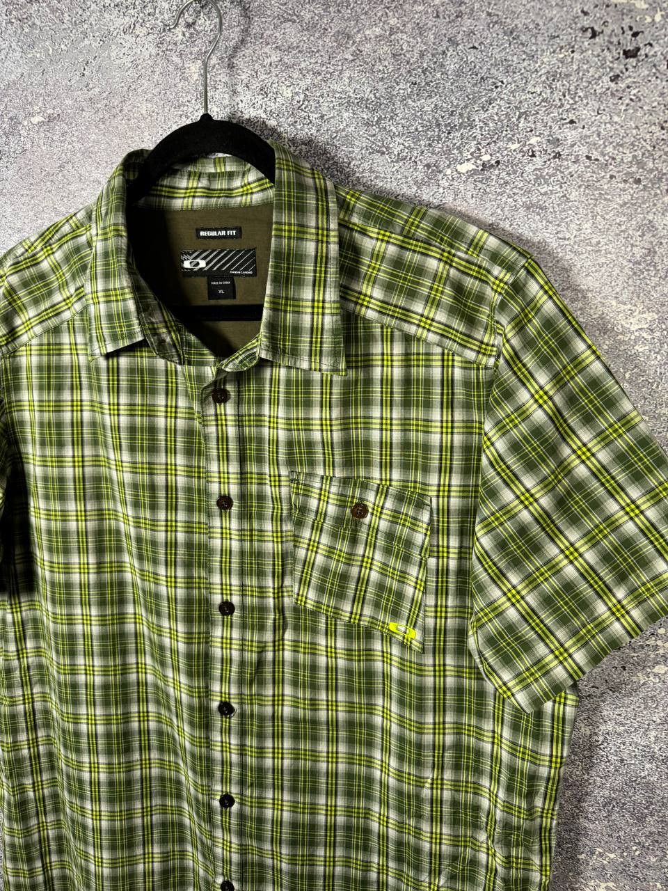 Oakley Vintage Oakley Plaid Check Green Shirt Button XL Size Size US XL / EU 56 / 4 - 7 Thumbnail