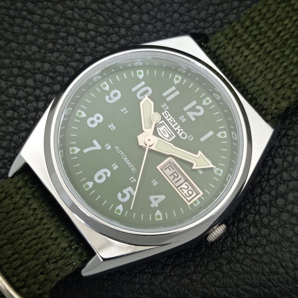 Seiko REFURBISHED VINTAGE SEIKO 5 AUTO JAPAN MENS WATCH a441732 Size 38 - 6 Thumbnail