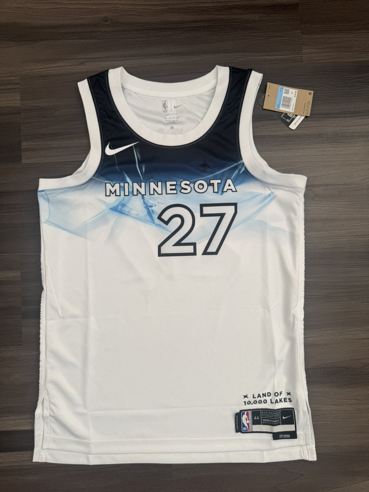 Nike Rudy Gobert #27 MN Timberwolves NBA City Edition Jersey Size US M / EU 48-50 / 2 - 1 Thumbnail