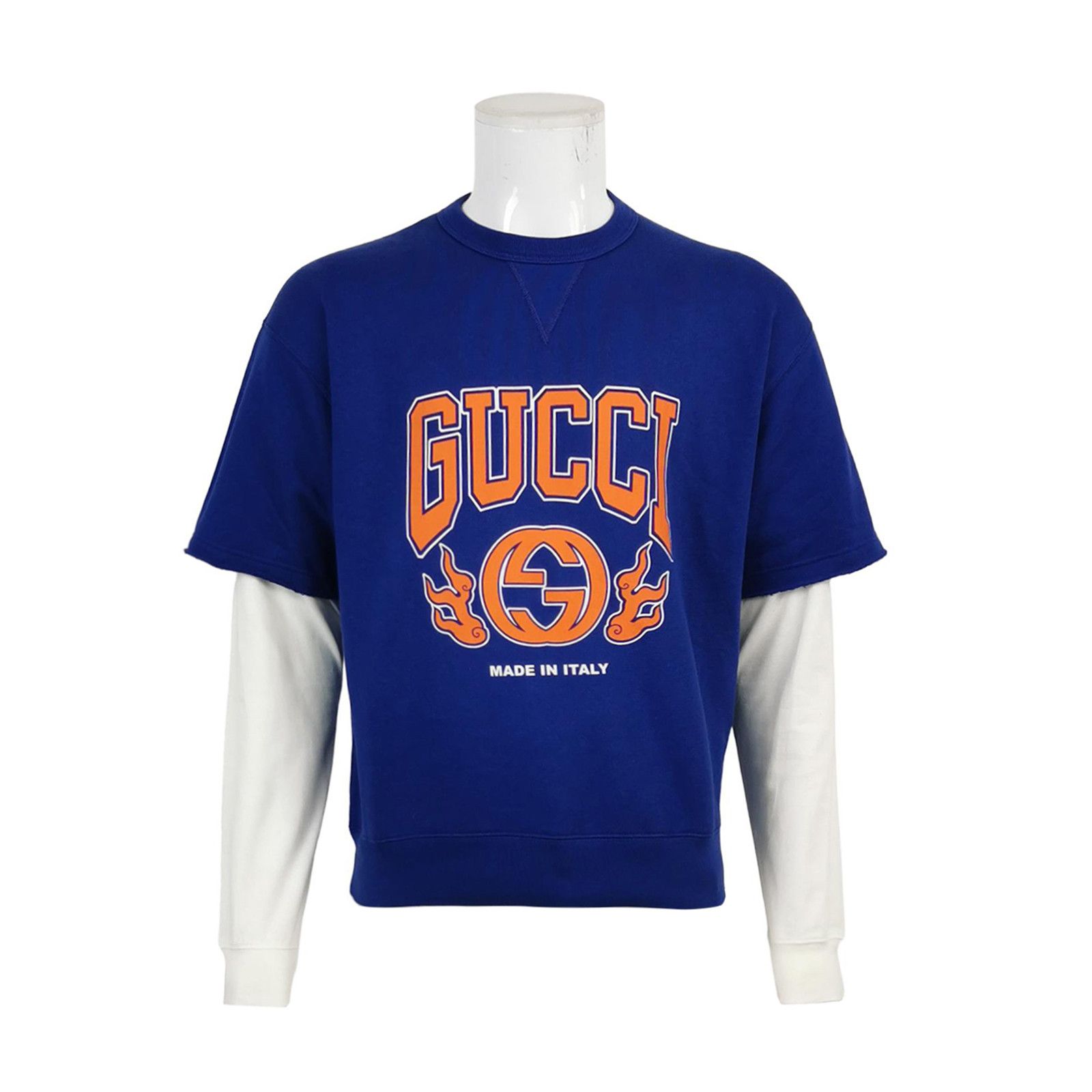 Gucci Gucci Flame Logo Cotton Sweatshirt XS Size US XS / EU 42 / 0 - 1 Thumbnail