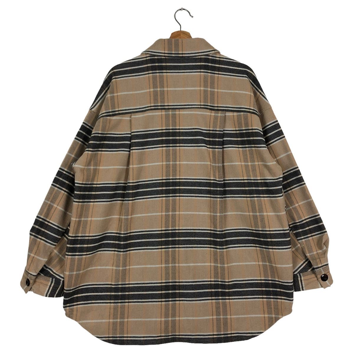 Flannel × Japanese Brand 🔥90’s Vintage Flannel Jacket Tartan Design GU Issey Miyake Size US XL / EU 56 / 4 - 7 Thumbnail