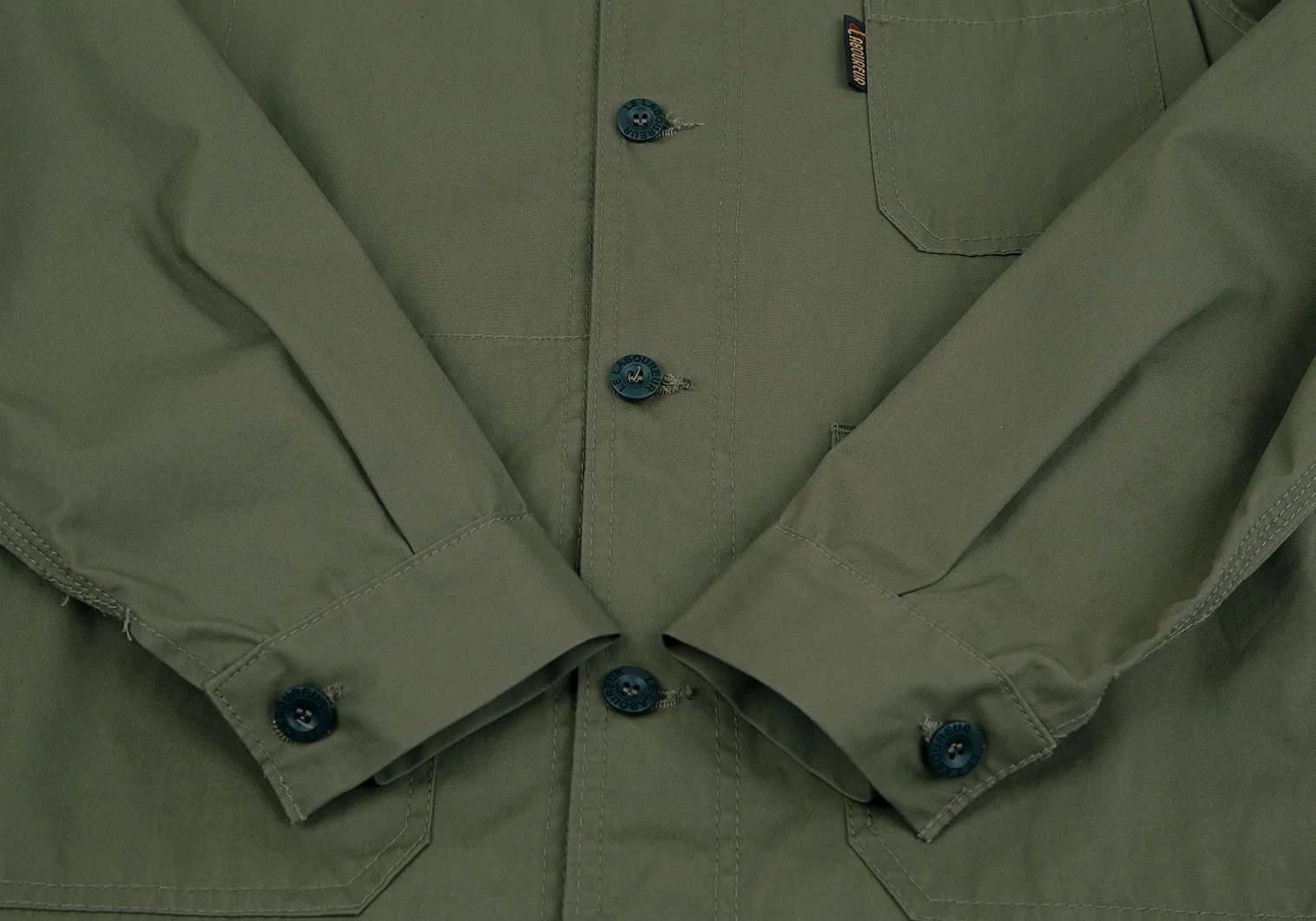 Junya Watanabe Olive Work Jacket with French Fabric, Size S Size US S / EU 44-46 / 1 - 8 Thumbnail