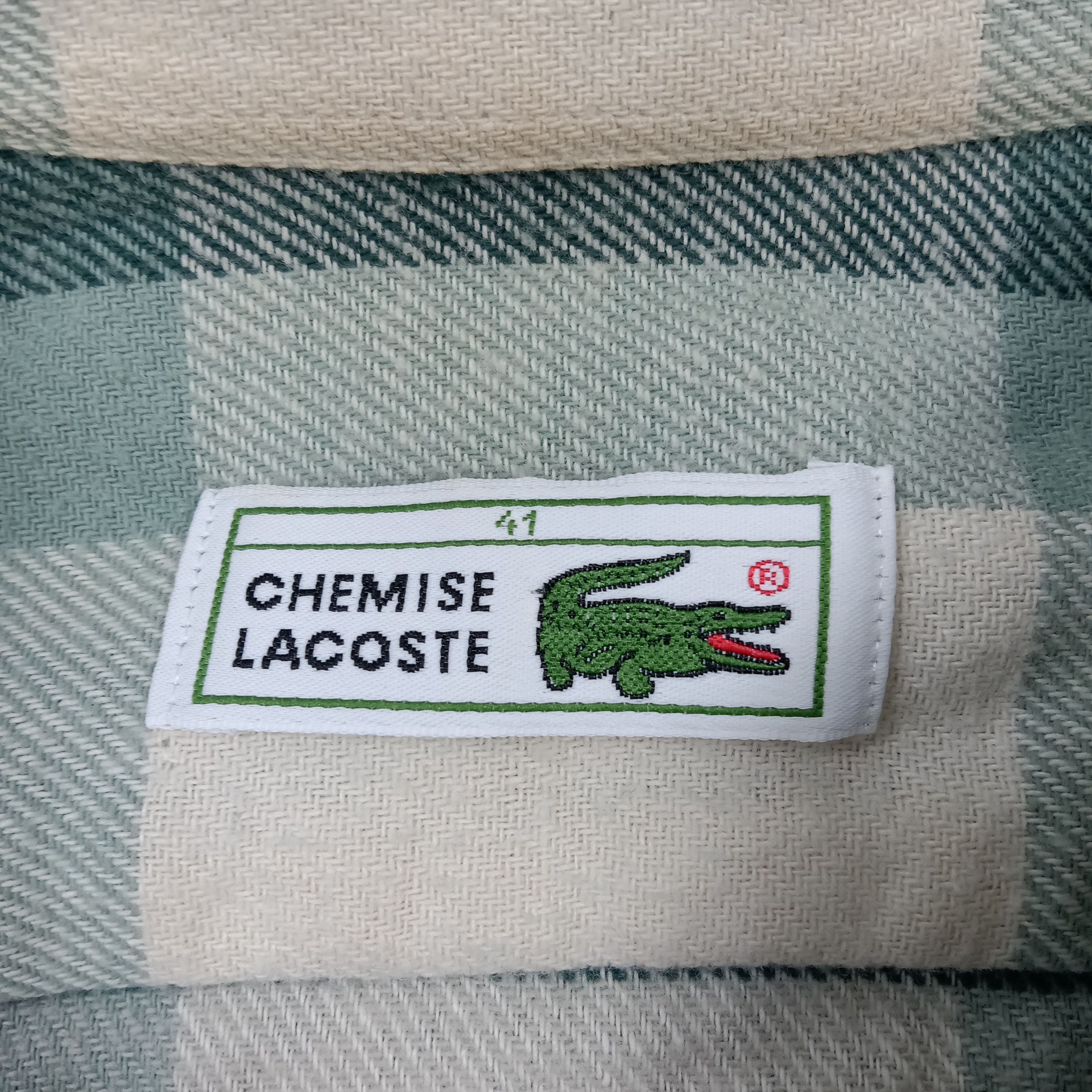 Lacoste Chemise Lacoste Flannel Button Up Shirt C285N71 Size US XL / EU 56 / 4 - 3 Thumbnail