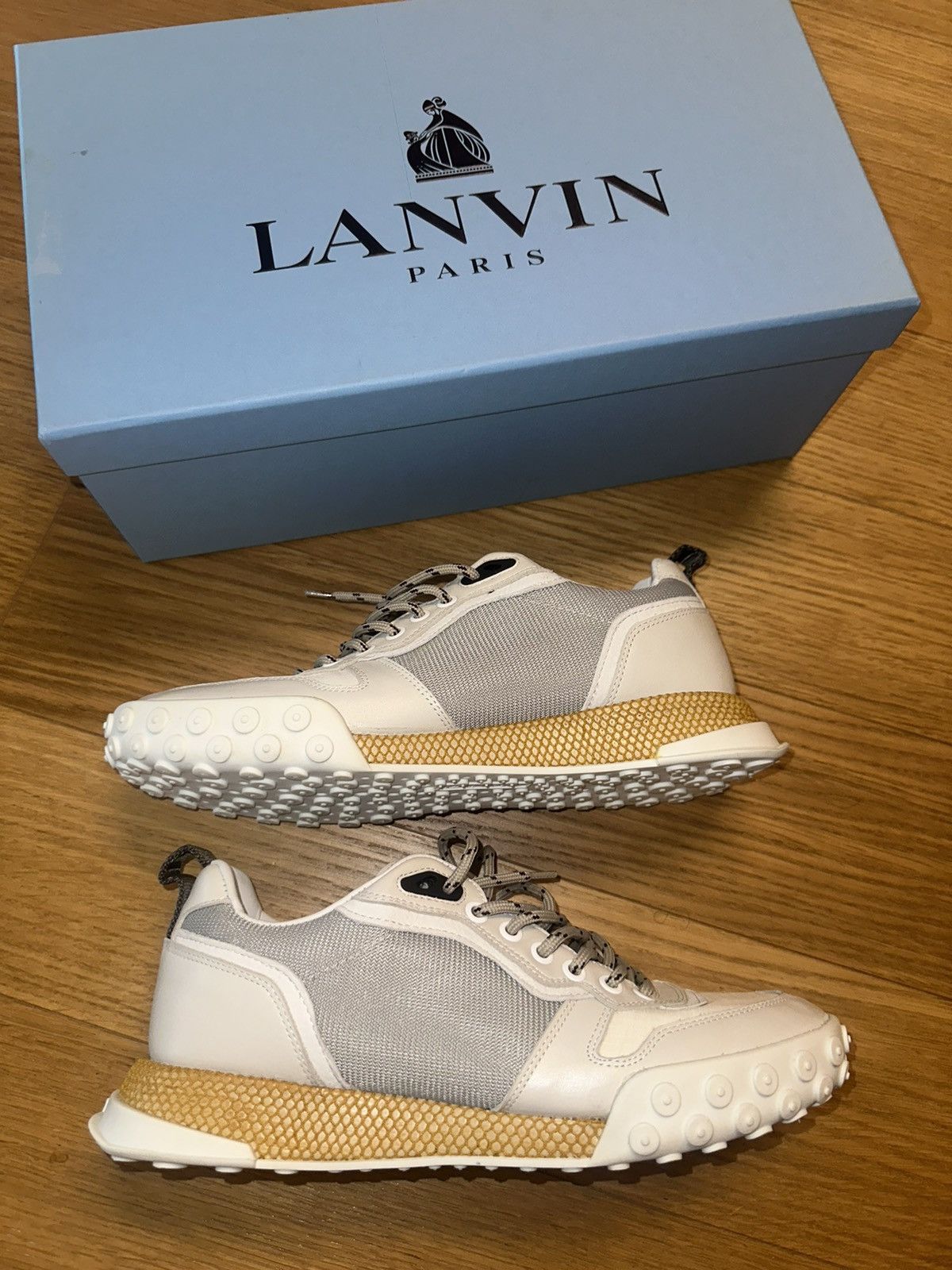 Lanvin LANVIN SKBOLA-RISO SNEAKERS men’s sneakers Size US 8 / EU 41 - 1 Thumbnail