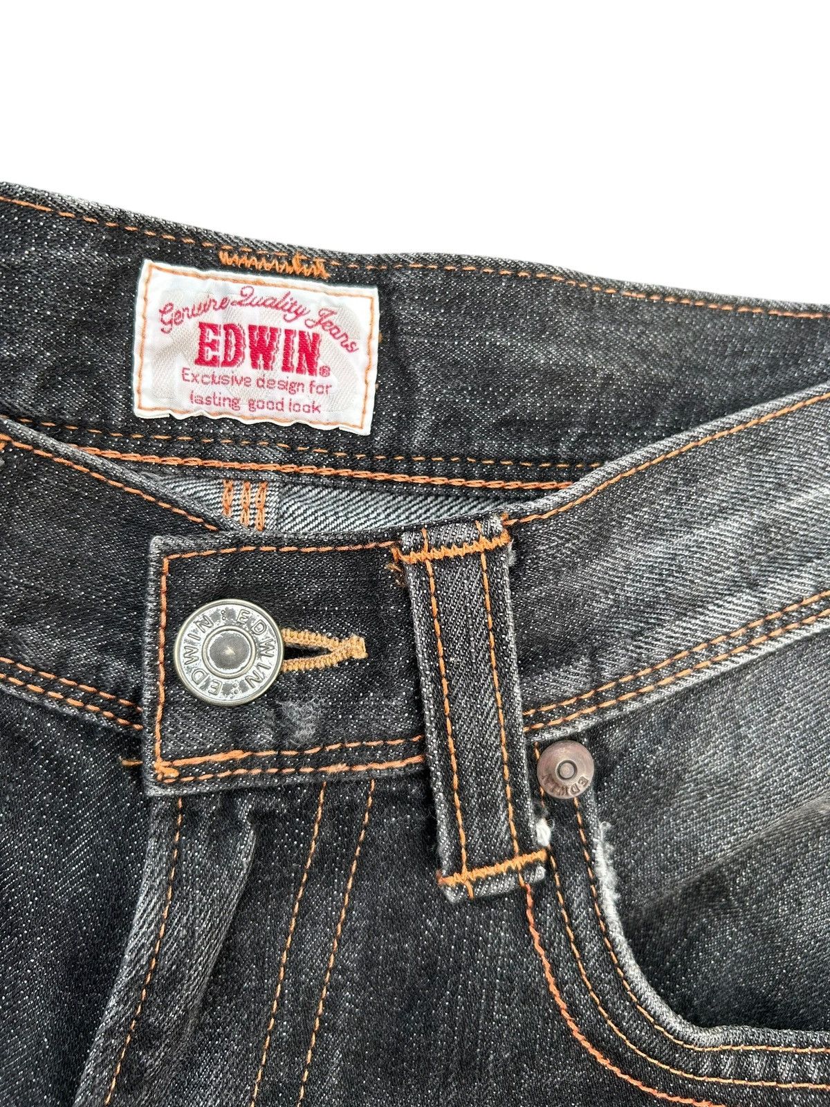 Kapital Flare Vintage Edwin Buckle Back Distressed Denim Jeans Size US 31 - 4 Thumbnail