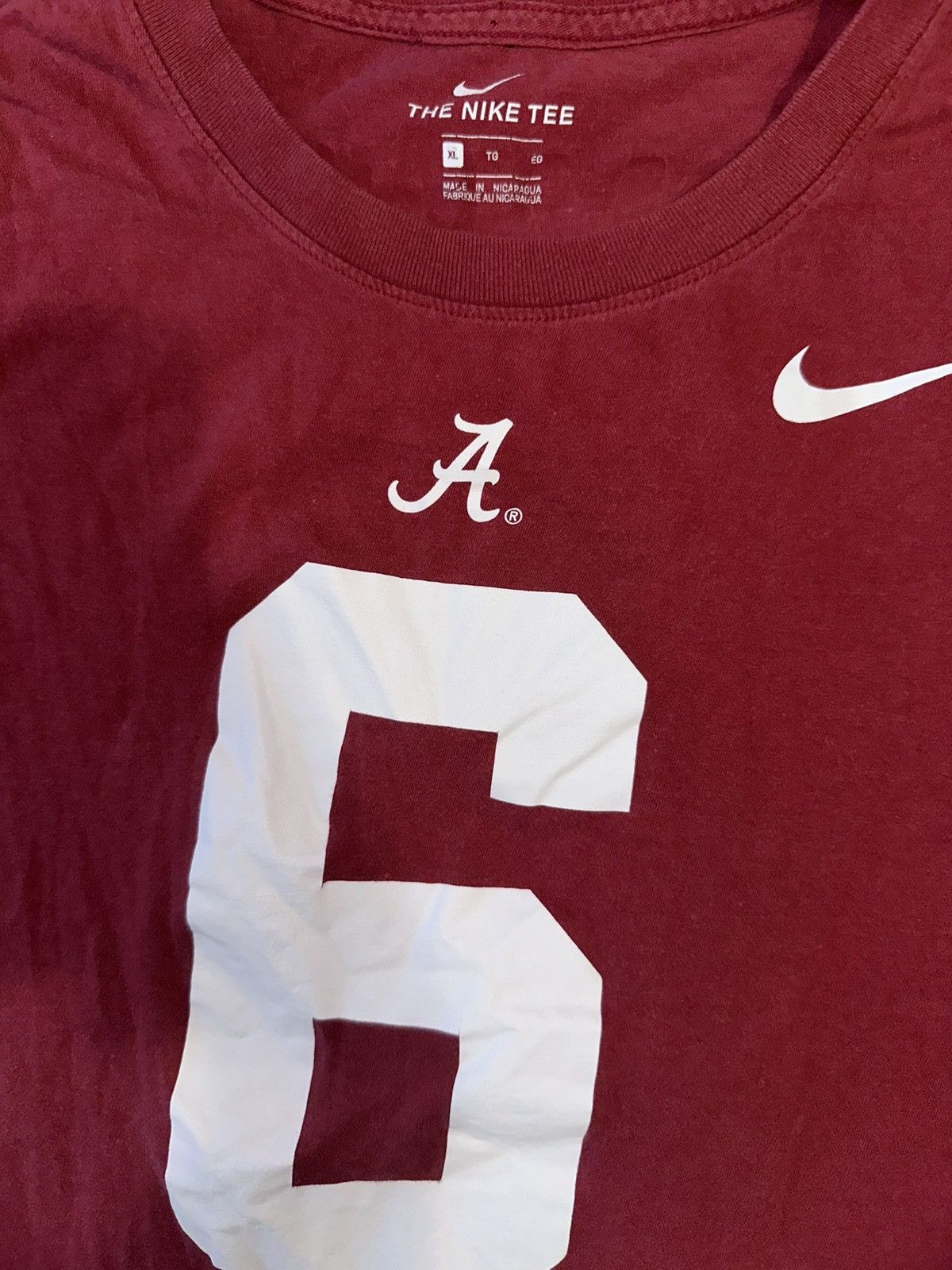 Nike Alabama Crimson Tide DeVonta Smith NCAA the nike tee shirt Size US XL / EU 56 / 4 - 5 Thumbnail
