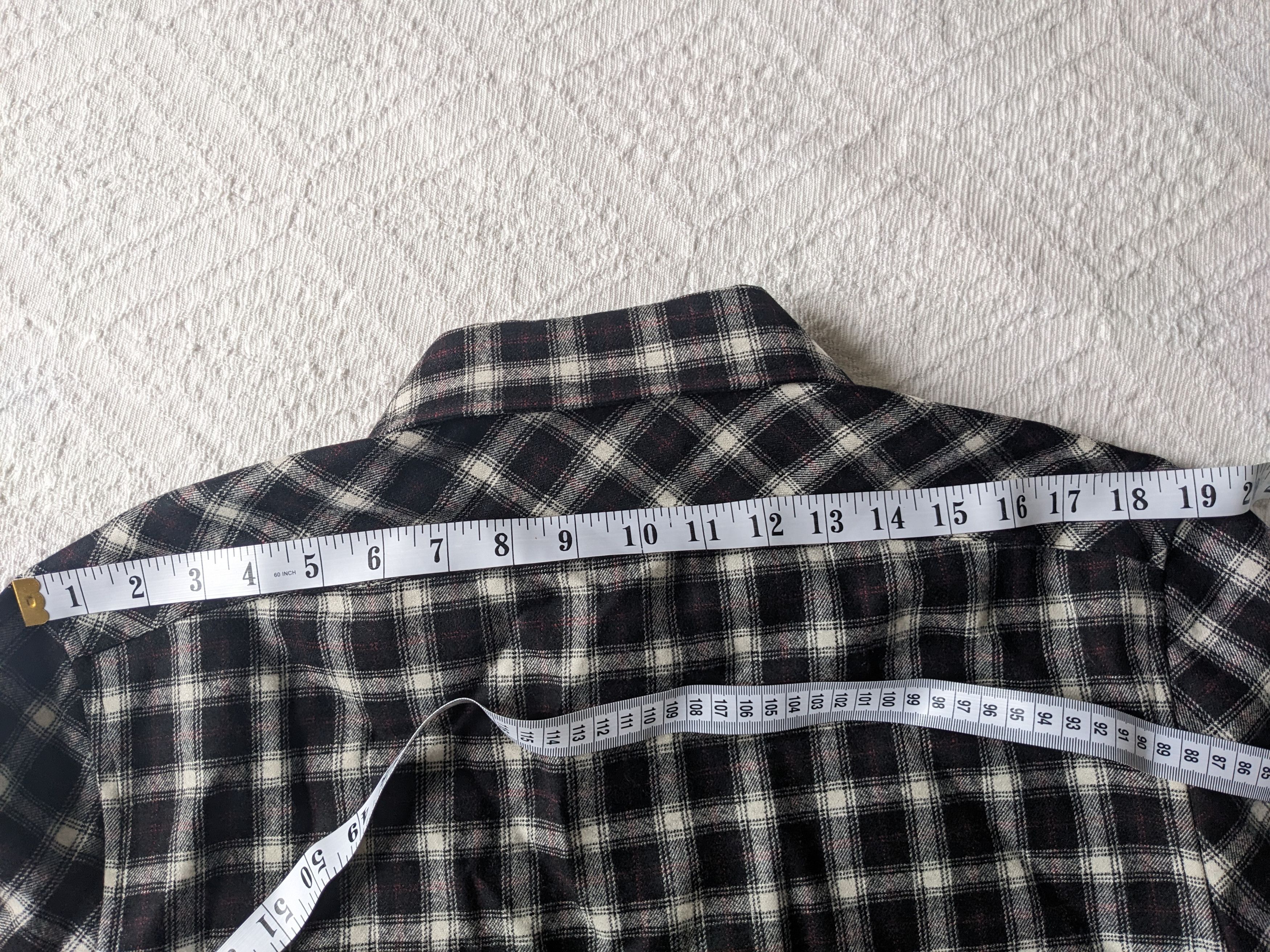 Saint Laurent Paris Saint Laurent FW20 Plaid Wool Check Shirt - Size 40 Size US M / EU 48-50 / 2 - 15 Thumbnail